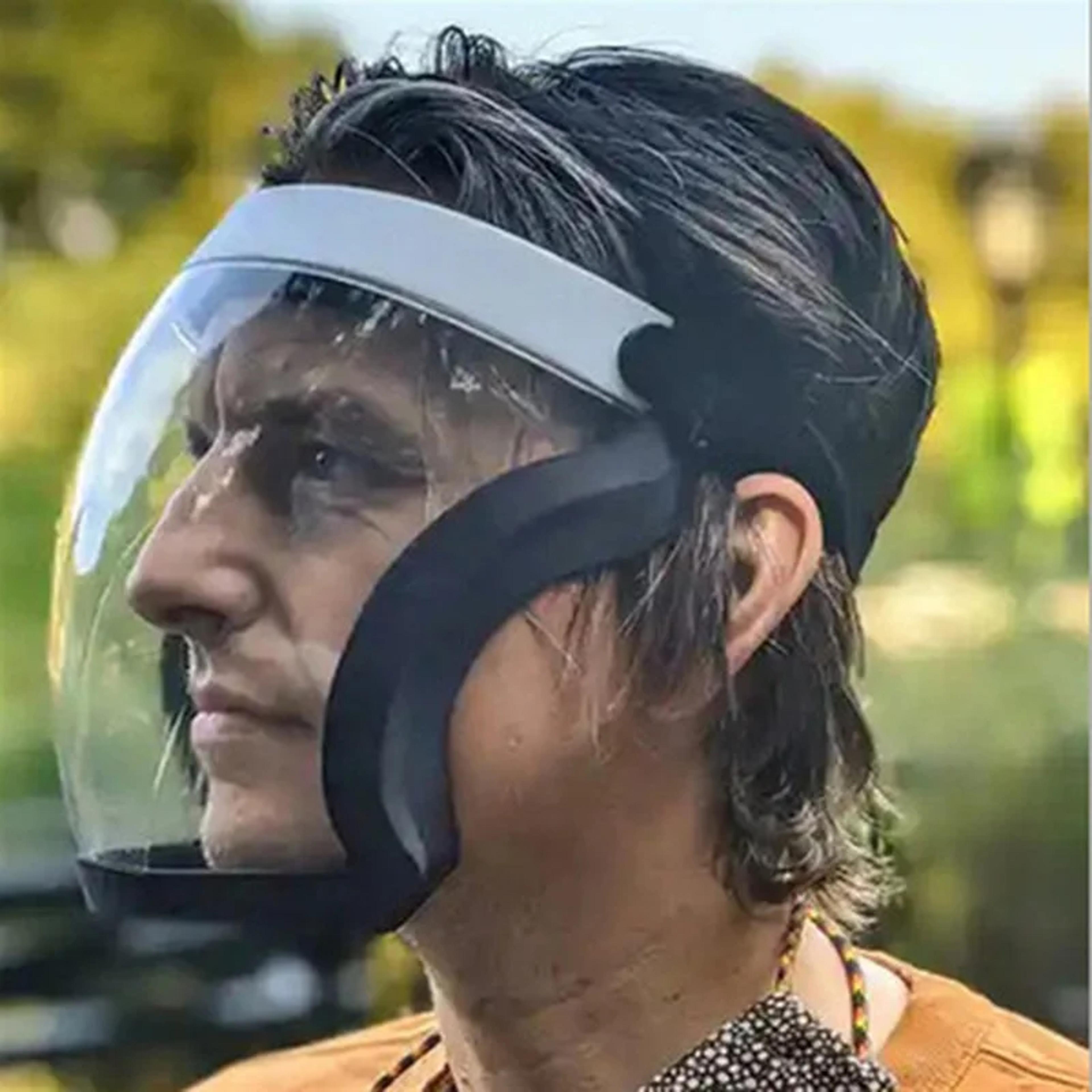anti fog anti splash head wear, full face protection anti droplet mask, glasses space spherical