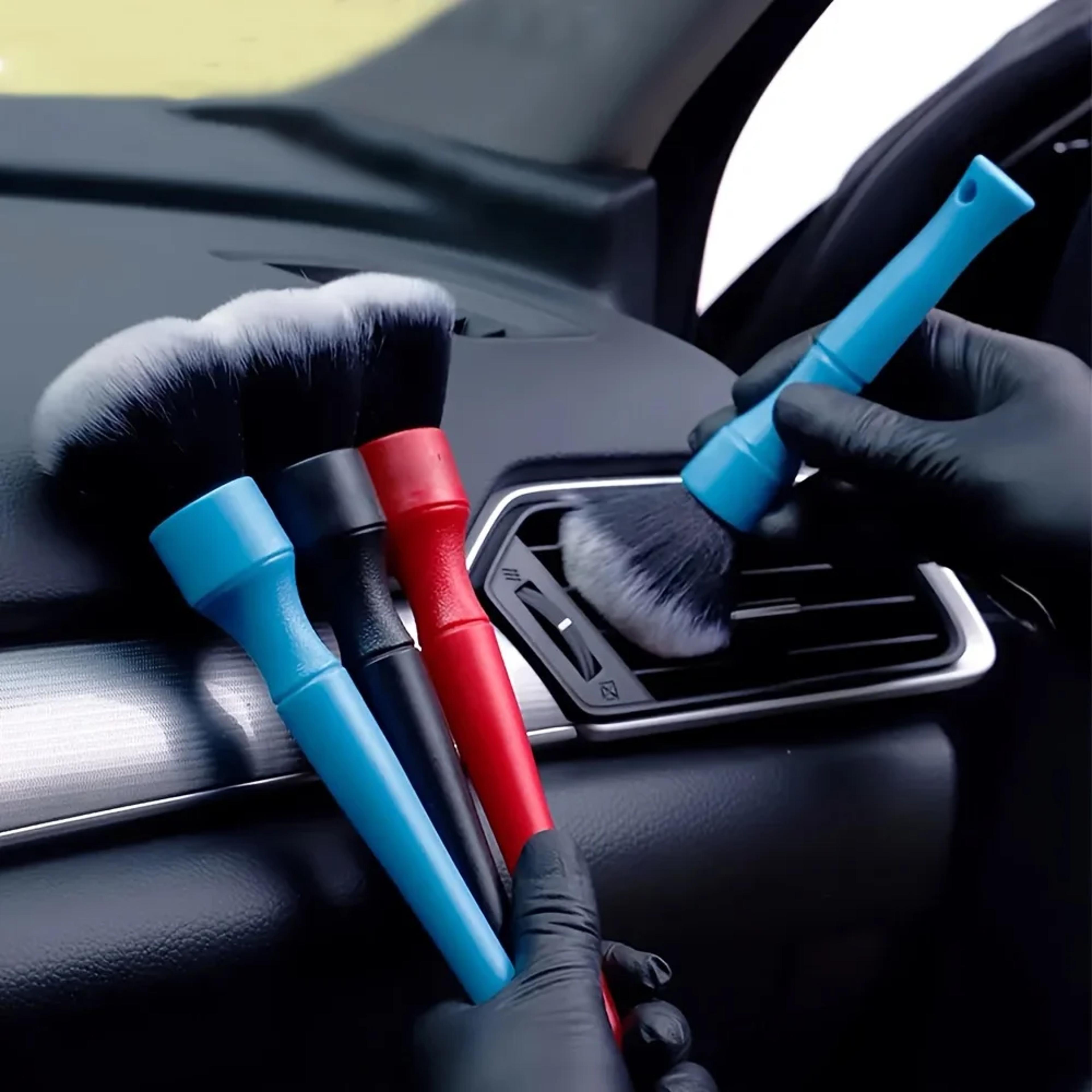 super soft auto interior detail brush, car ultra soft detailing brush, car dashboard dust sweeping brush with synthetic