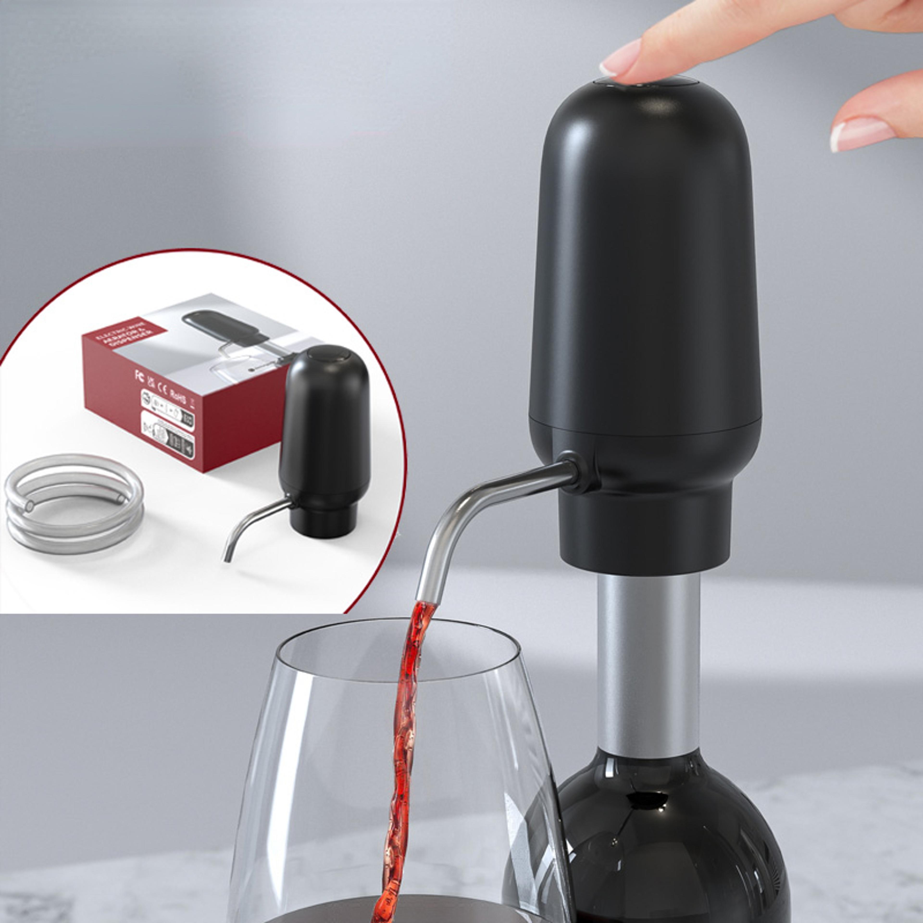 professional high end whiskey pump, electric wine decanter alcohol dispenser, adjustable red wine liquor pump