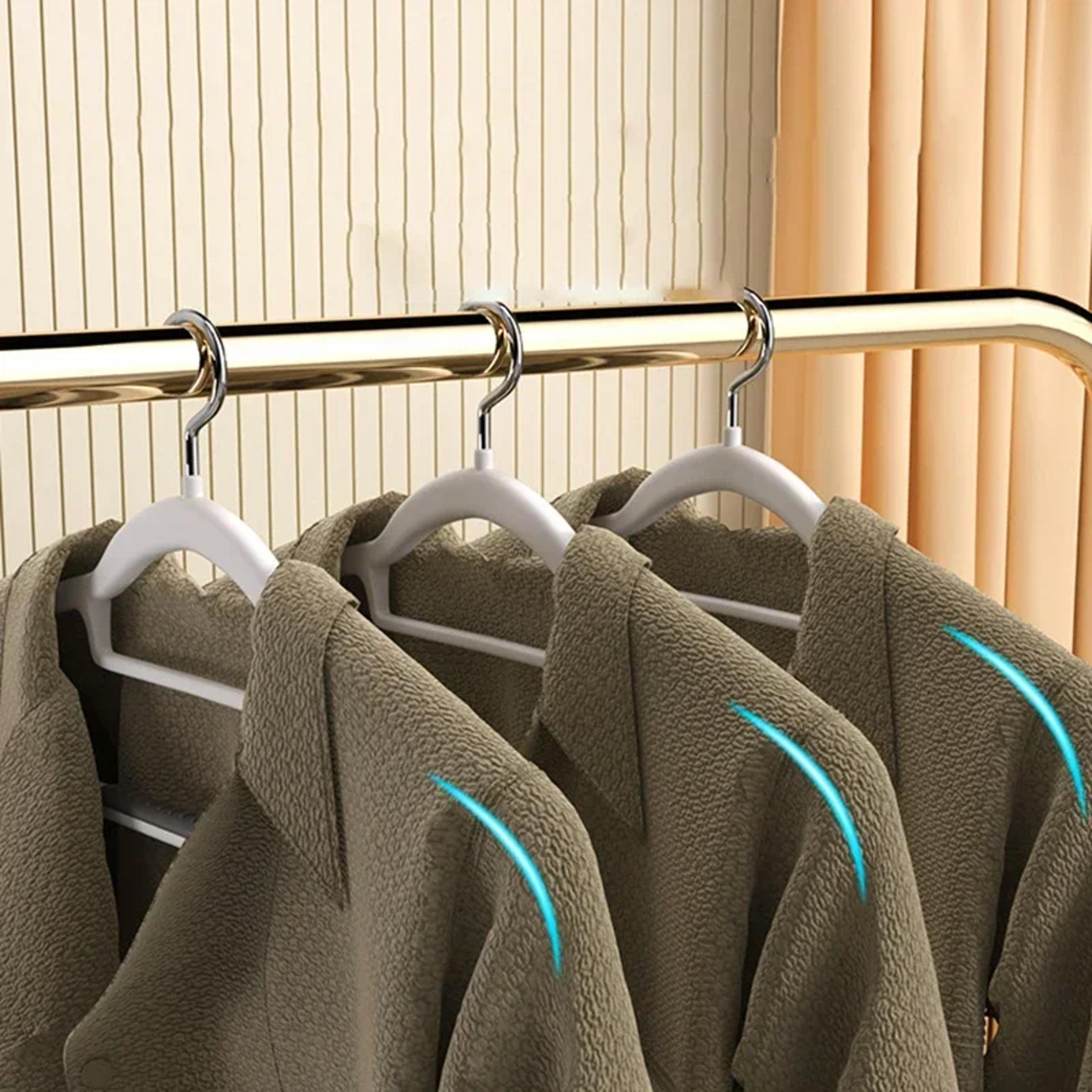 non-slip durable shoulder corner hanger for home dormitory closet, wet and dry space organizer, non-marking