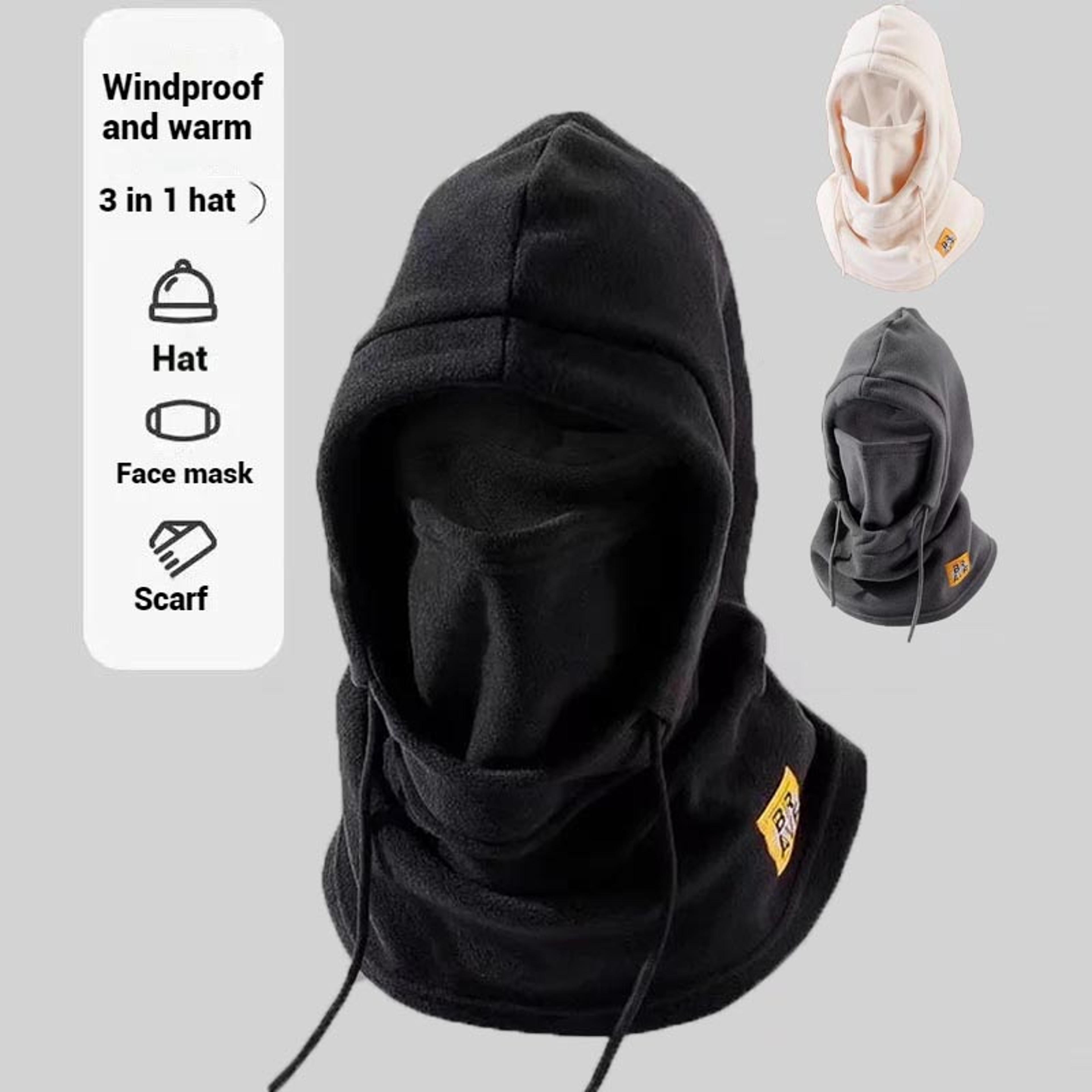 cycling cold weather protection riding winter warm hat, windproof balaclava with mask and neck warmer for men and women
