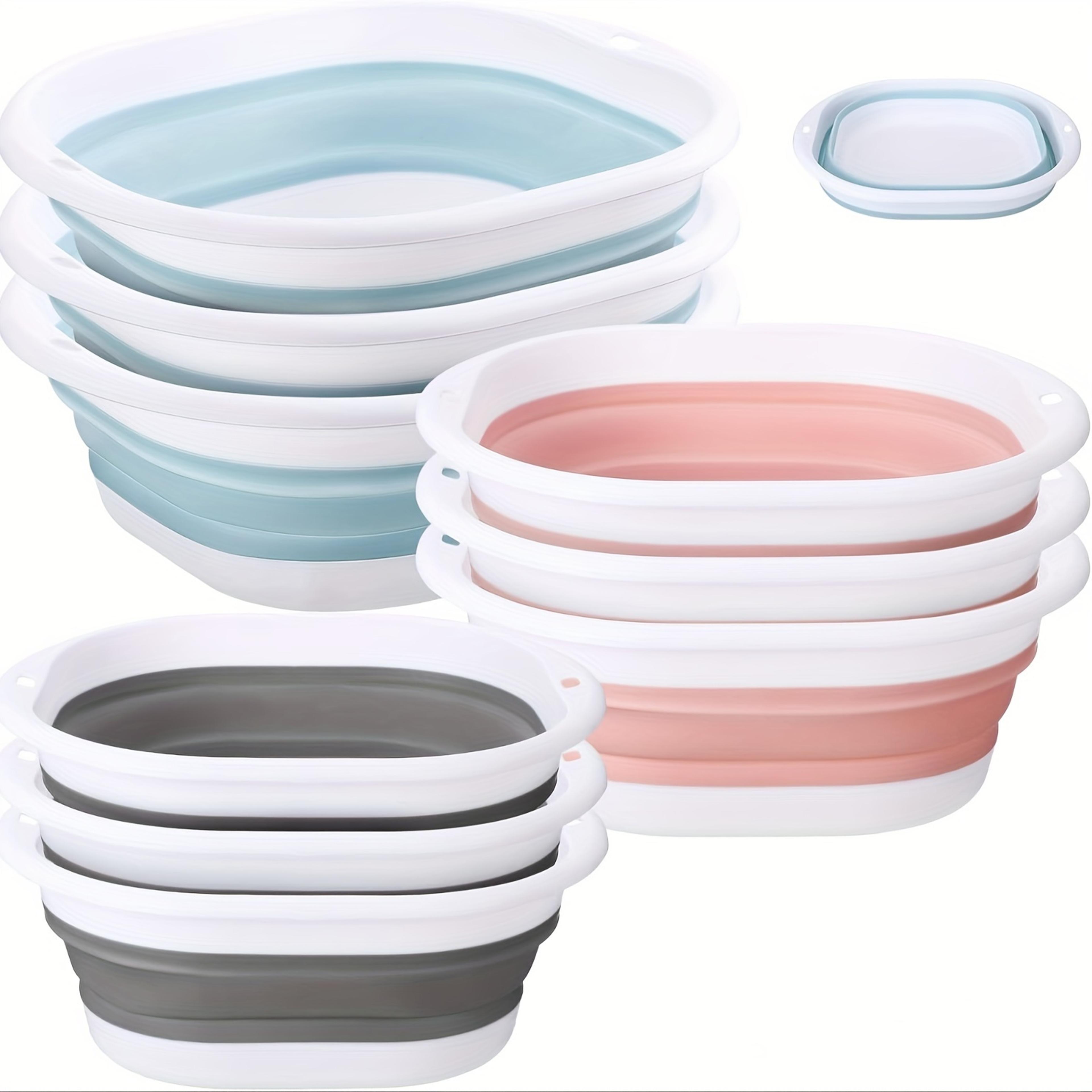 extendable small portable foldable wash basin, easy to clean foot basin, lightweight vegetable basin for home and travel