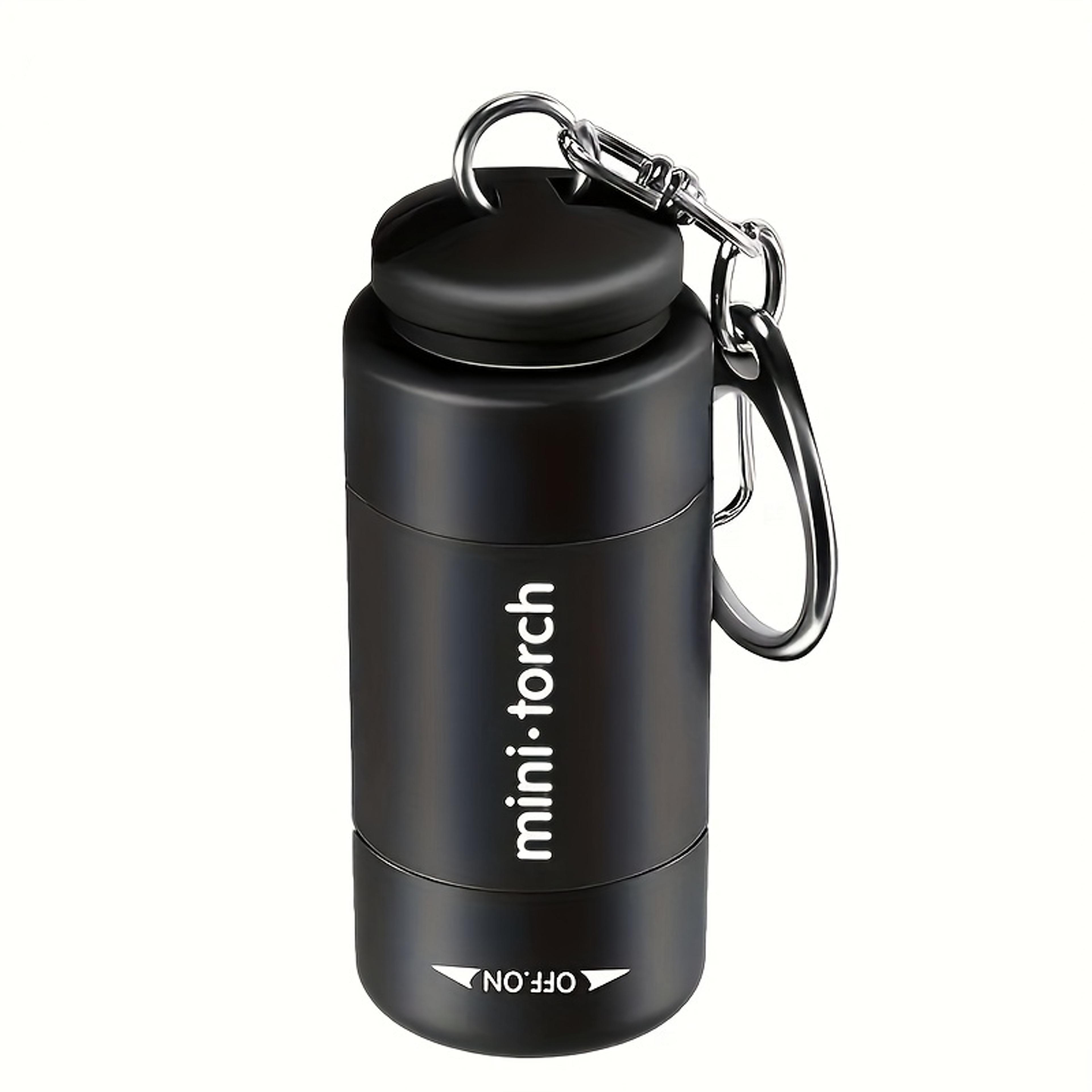 portable usb rechargeable led micro pocket flashlight, waterproof keychain flashlight for outdoor hiking, camping,