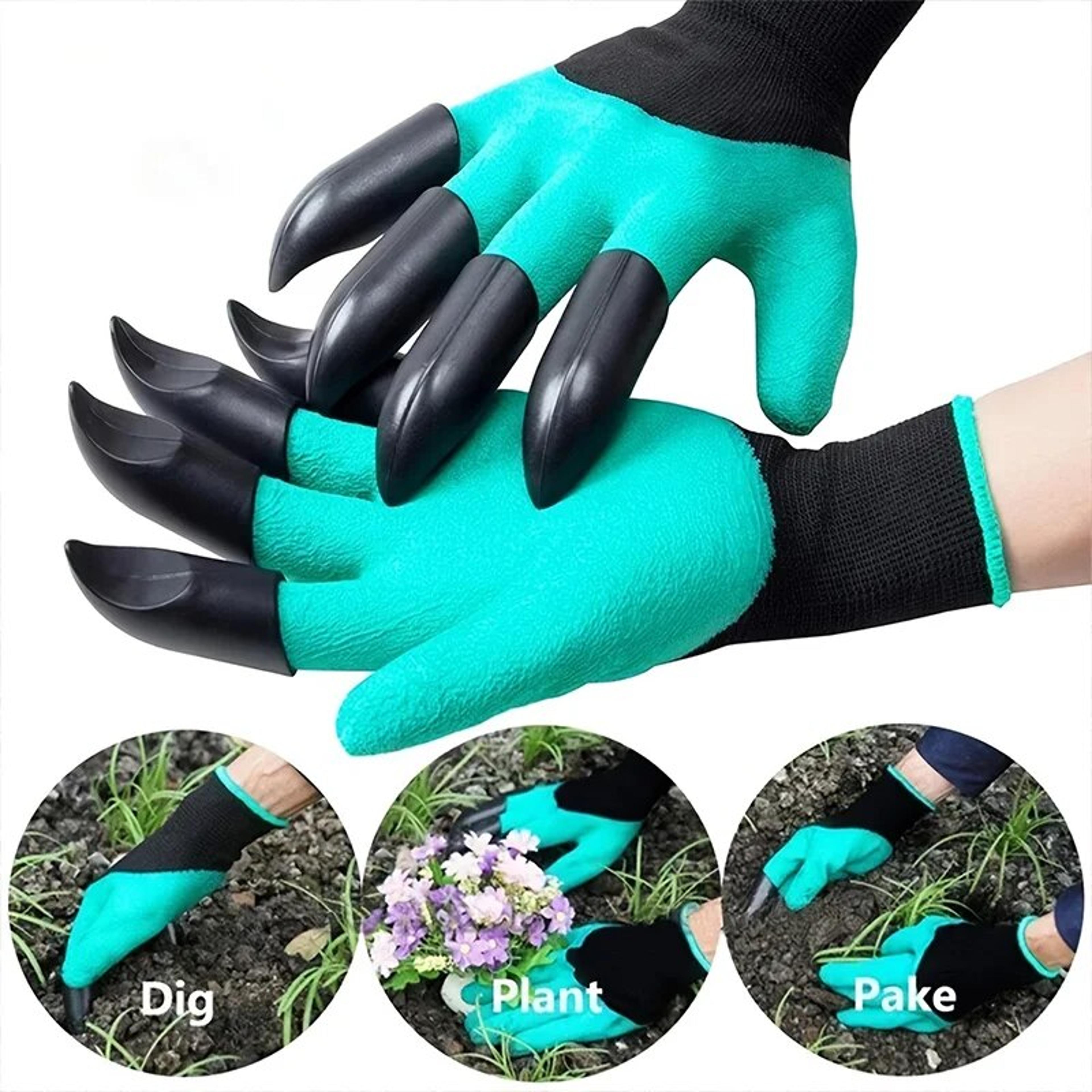 waterproof, claw resistant garden gloves for soil digging, ground scraping, wear-resistant protection