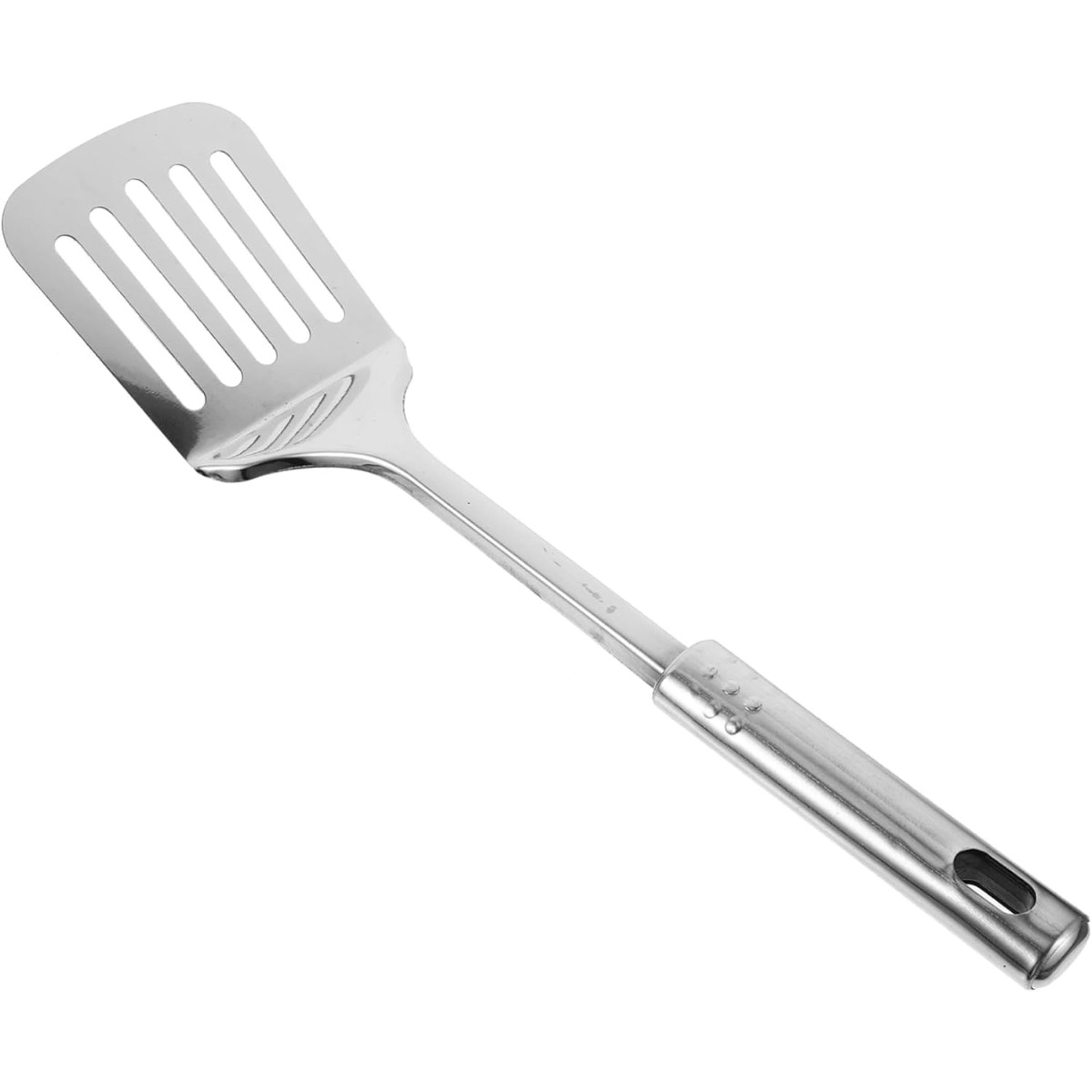 kitchen spatula, stainless steel shovel for non stick cookware, dishwasher safe & easy to clean