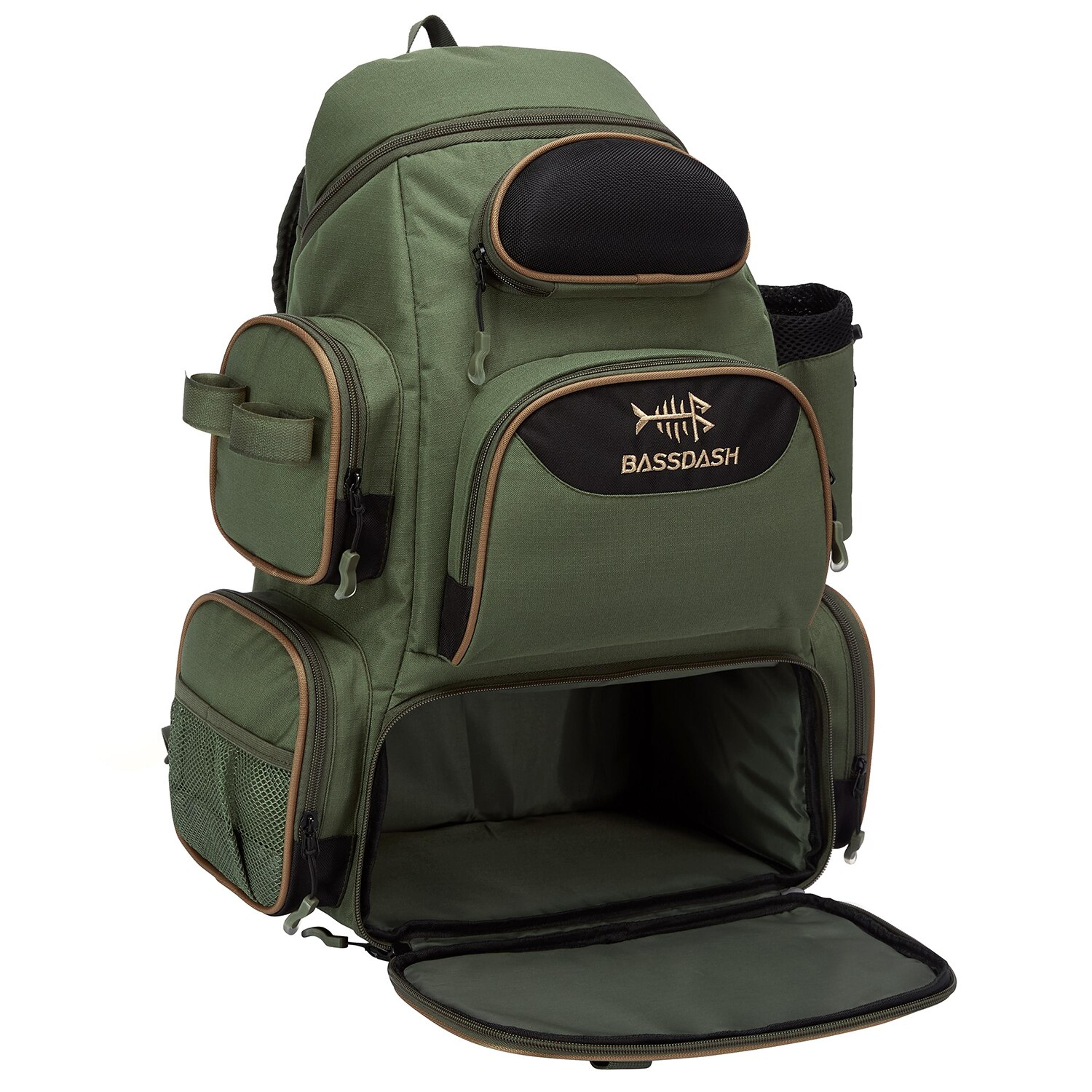 lightweight tactical fishing bag tackle backpack, multifunctional tackle box