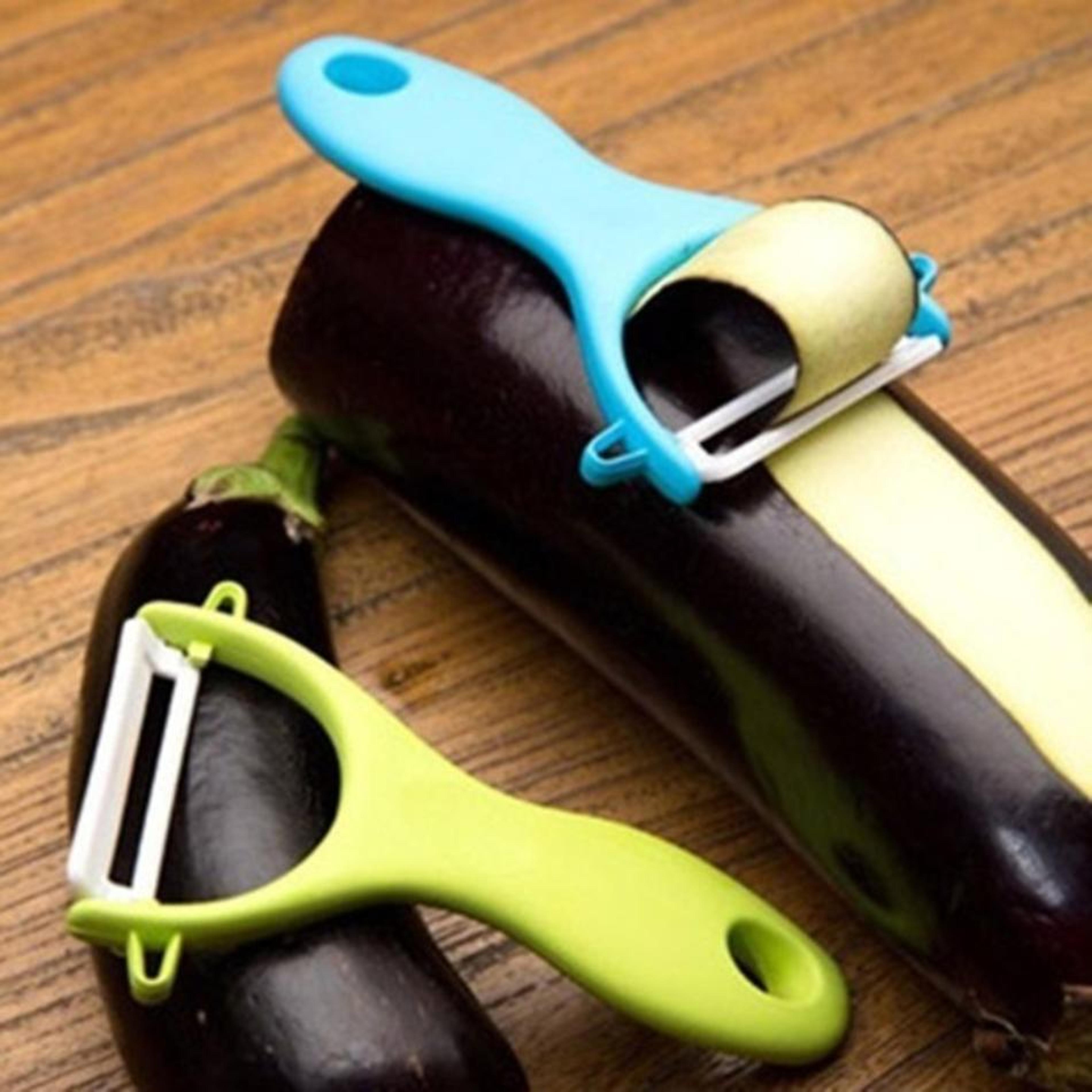 multi-purpose ceramic peeler, vegetable and fruit peeler, random color cooking tool