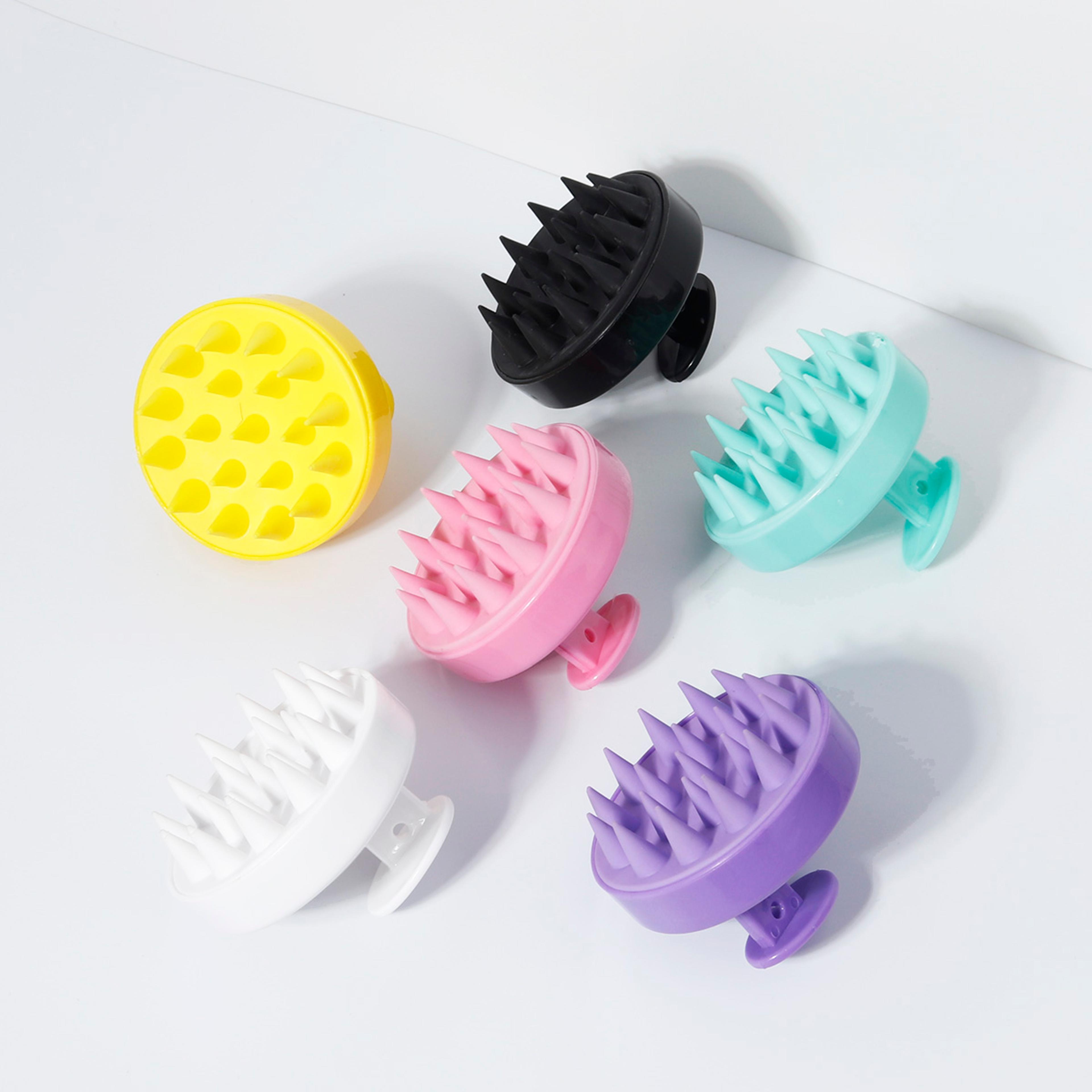 silicone scalp massage comb, thoroughly clean hair, soft shampoo brush