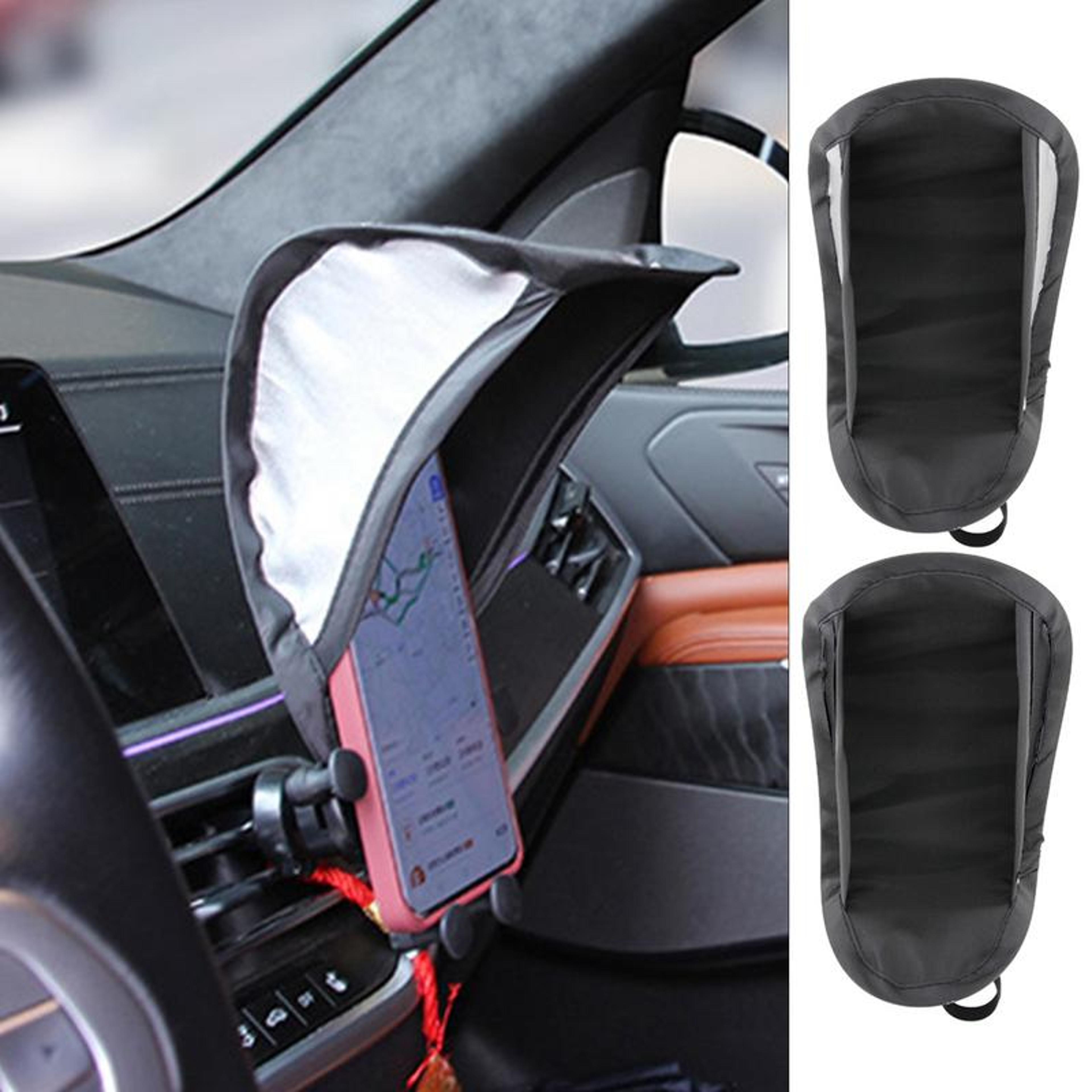 phone sun shade, cell phone umbrella sun shield, glare blocking phone stand