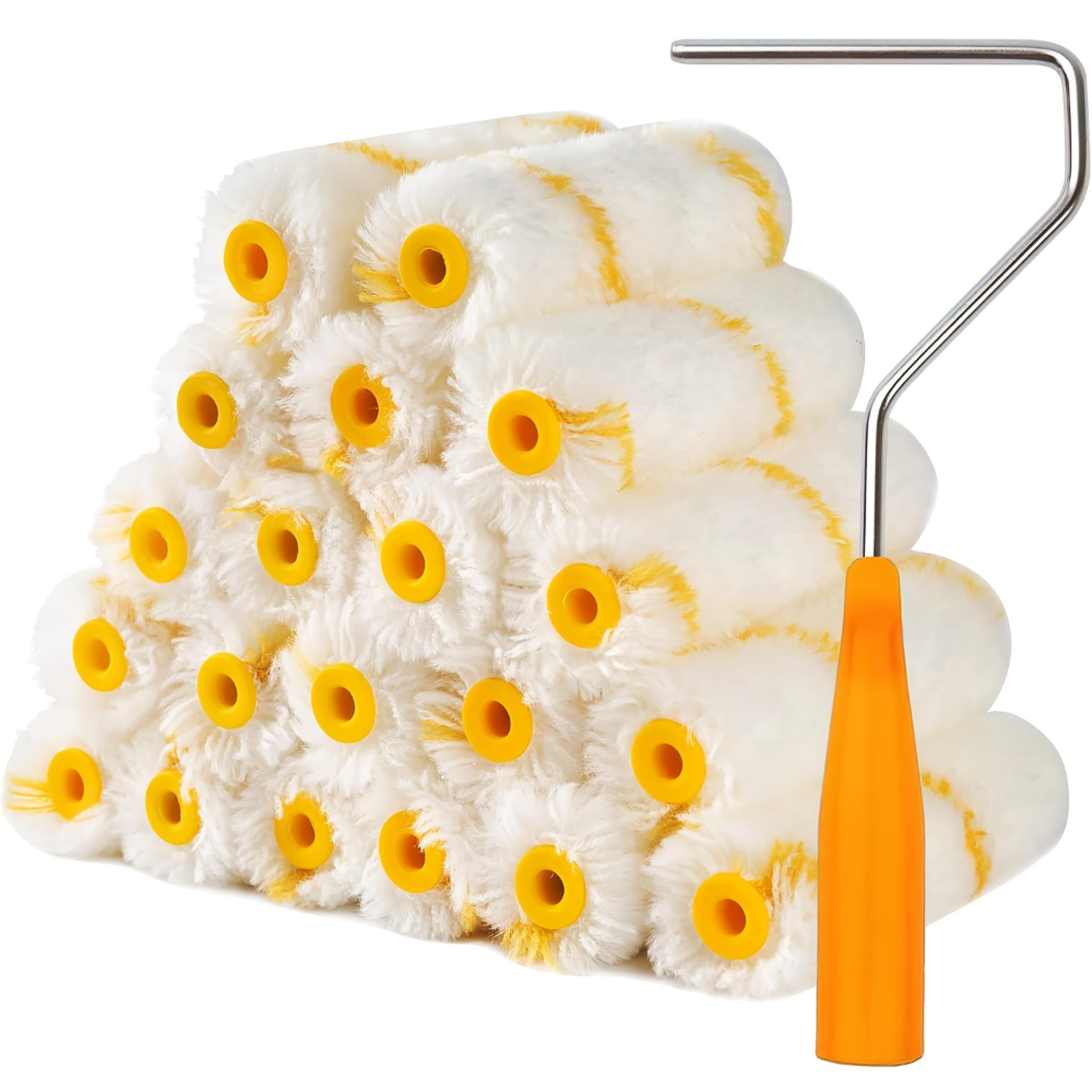 latex paint roller brush for home, dense bristles, ideal for walls, cabinets, doors, fences, and ceilings