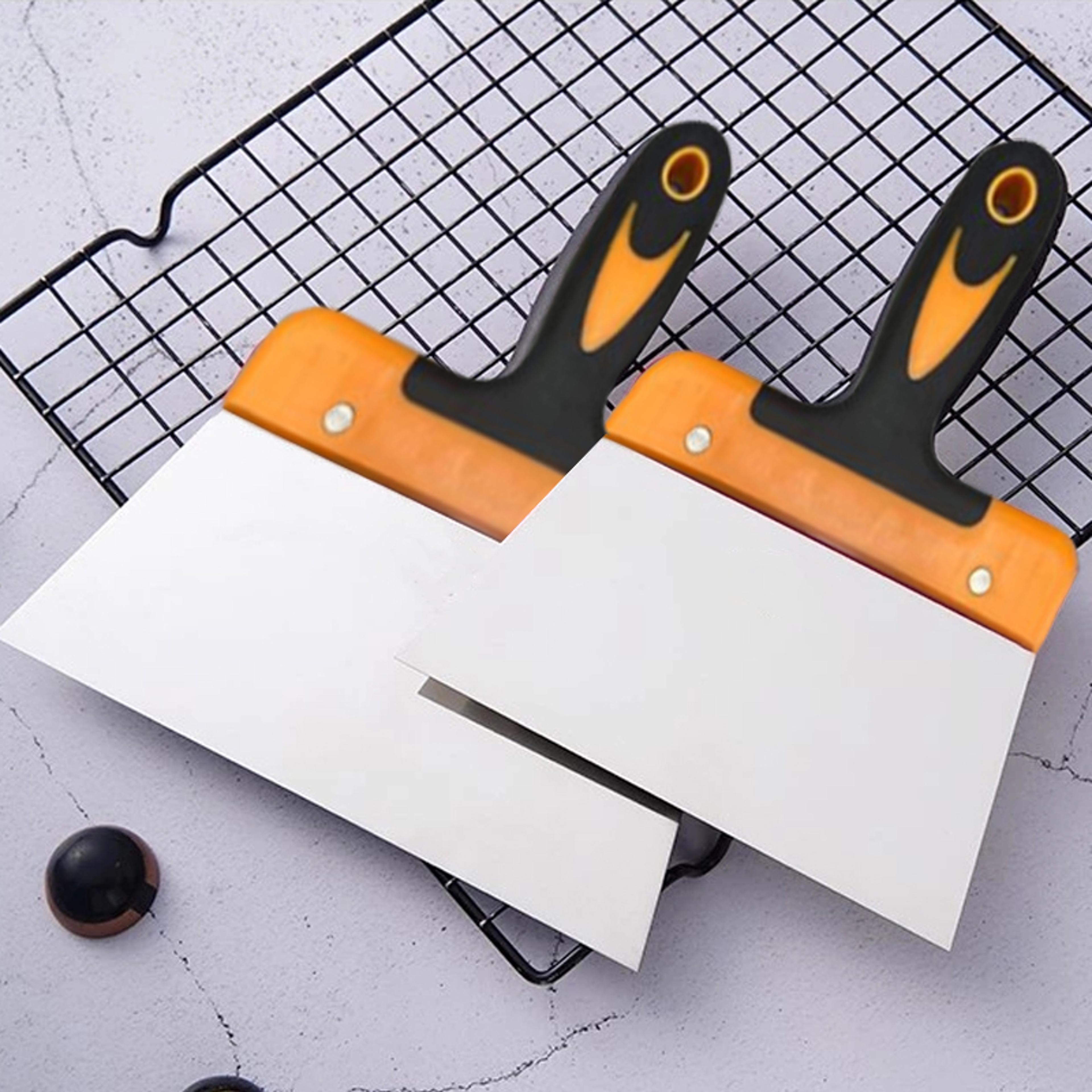coating spatula for chocolate, stainless steel dough scraper, pizza knife cake scraper for baking