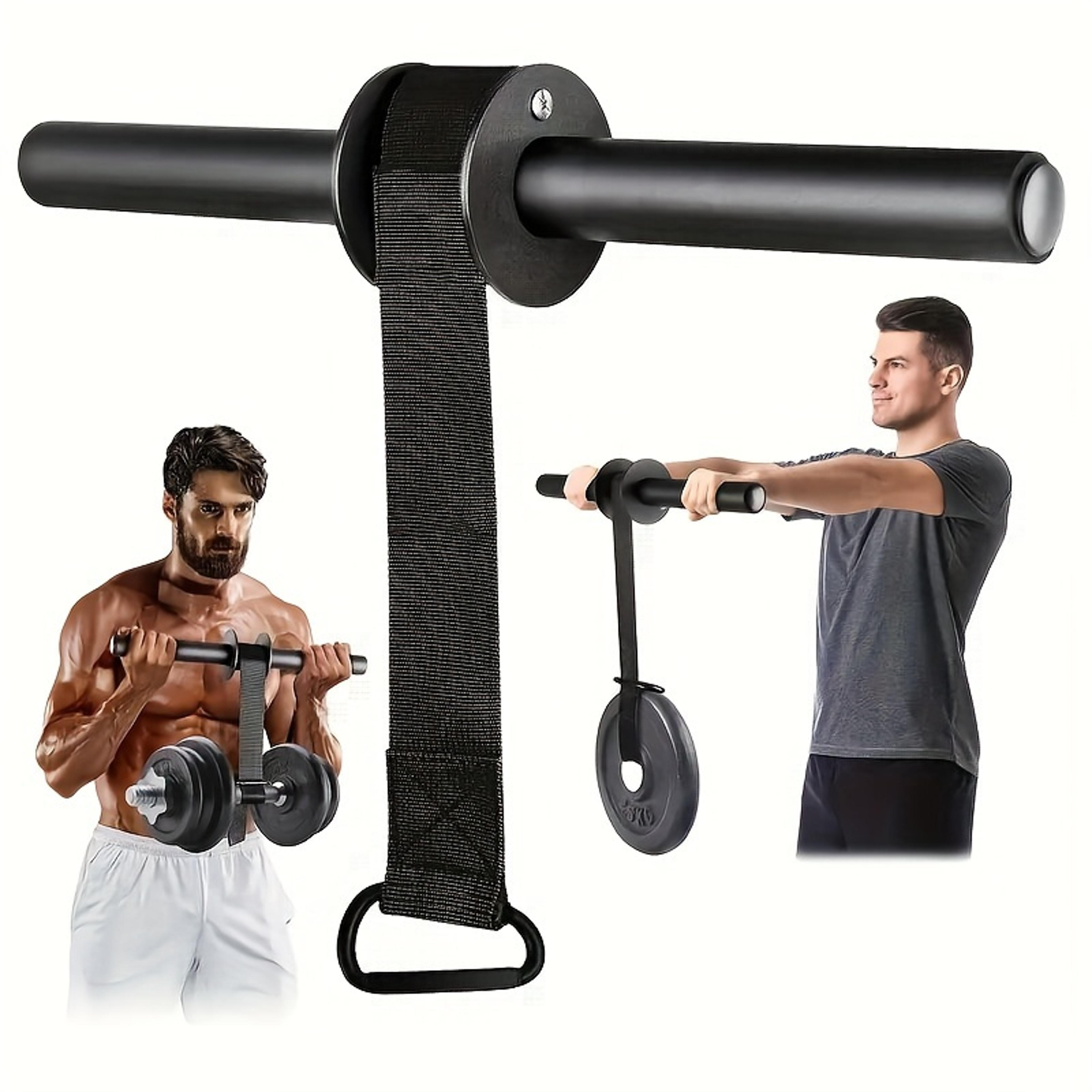 muscle training stick, iron wrist forearm strengthener, strength equipment, outdoor sports gear, black universal size