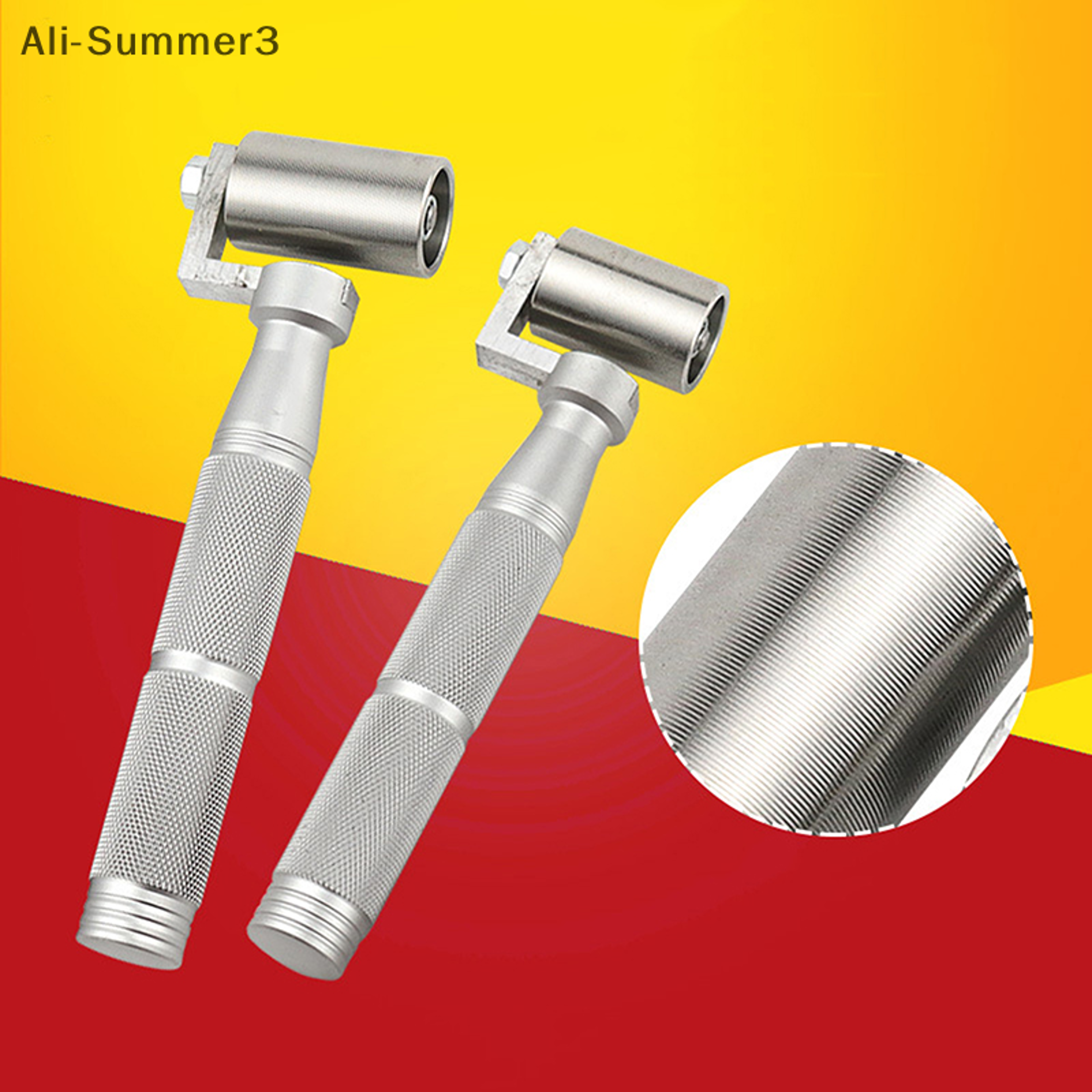 diy wallpaper seam rolling tool, stainless steel flat pressure roller, hand wheel paint plate for wallpaper gaps