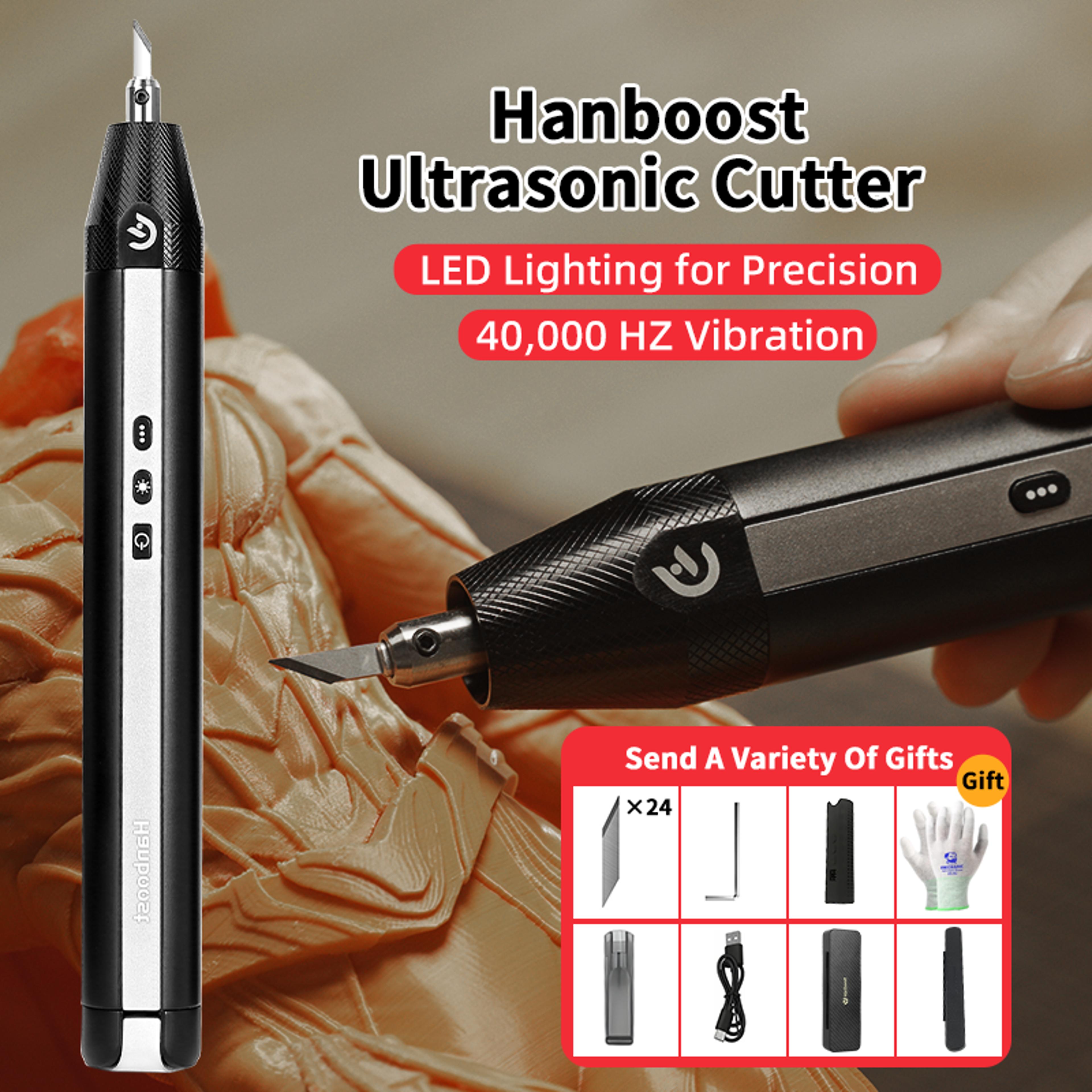 precision cordless ultrasonic cutter, craft tool for acrylic, leather, and model making