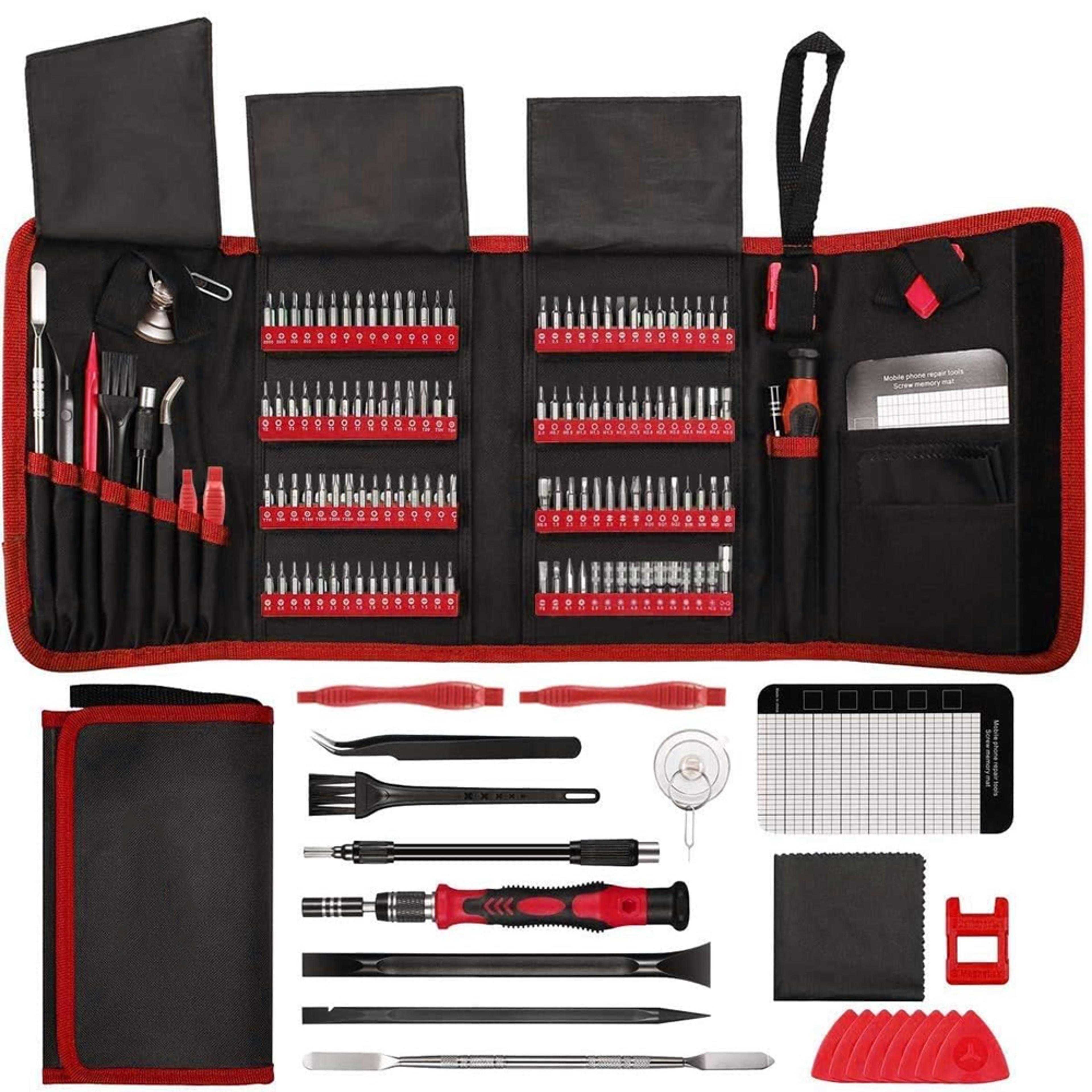 magnetic screwdriver set, repair tool kit with torx, phillips & hex bits for iphone, xiaomi, jewelry & pc
