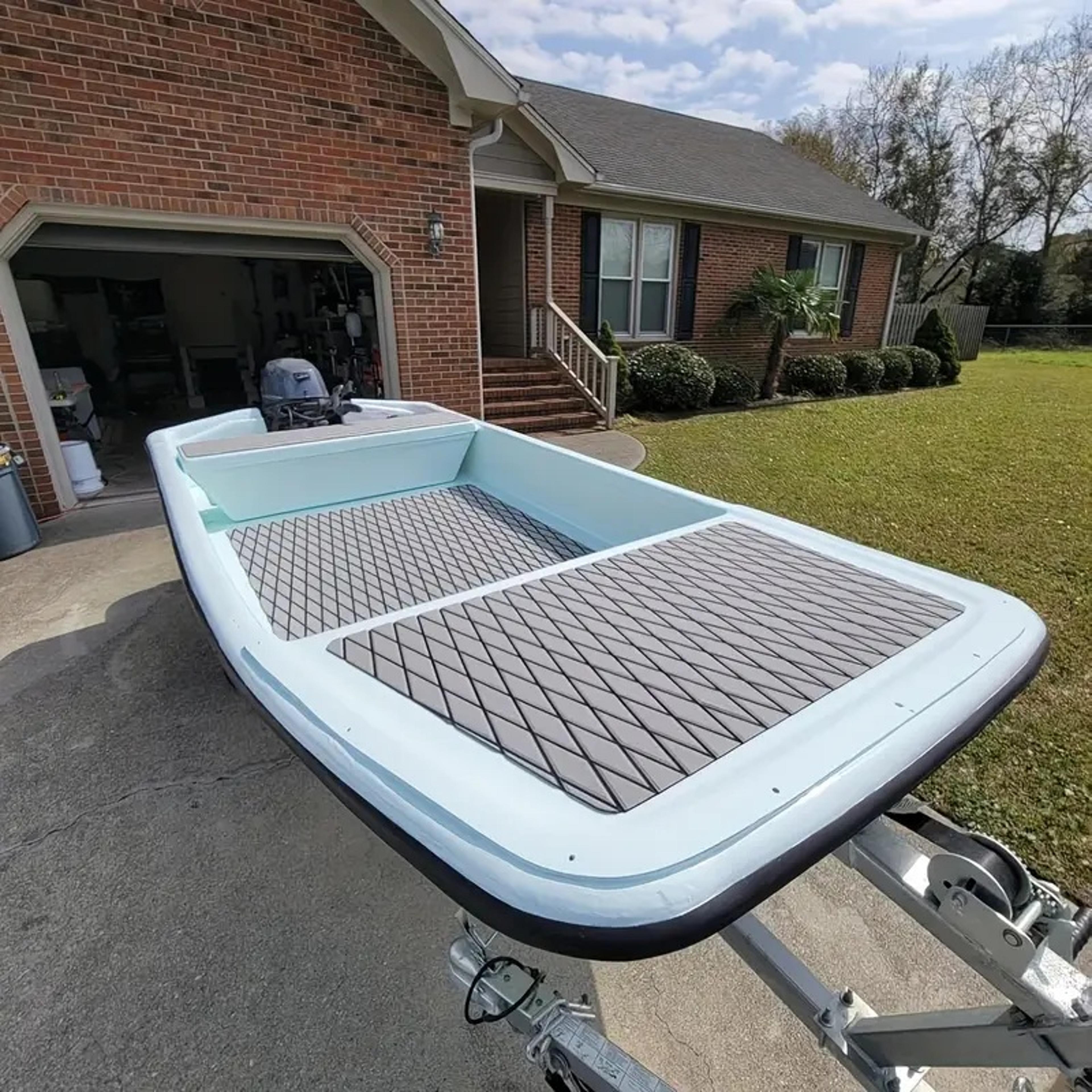 thick eva foam boat anti-skid diamond floor mat uv resistant navigation carpet