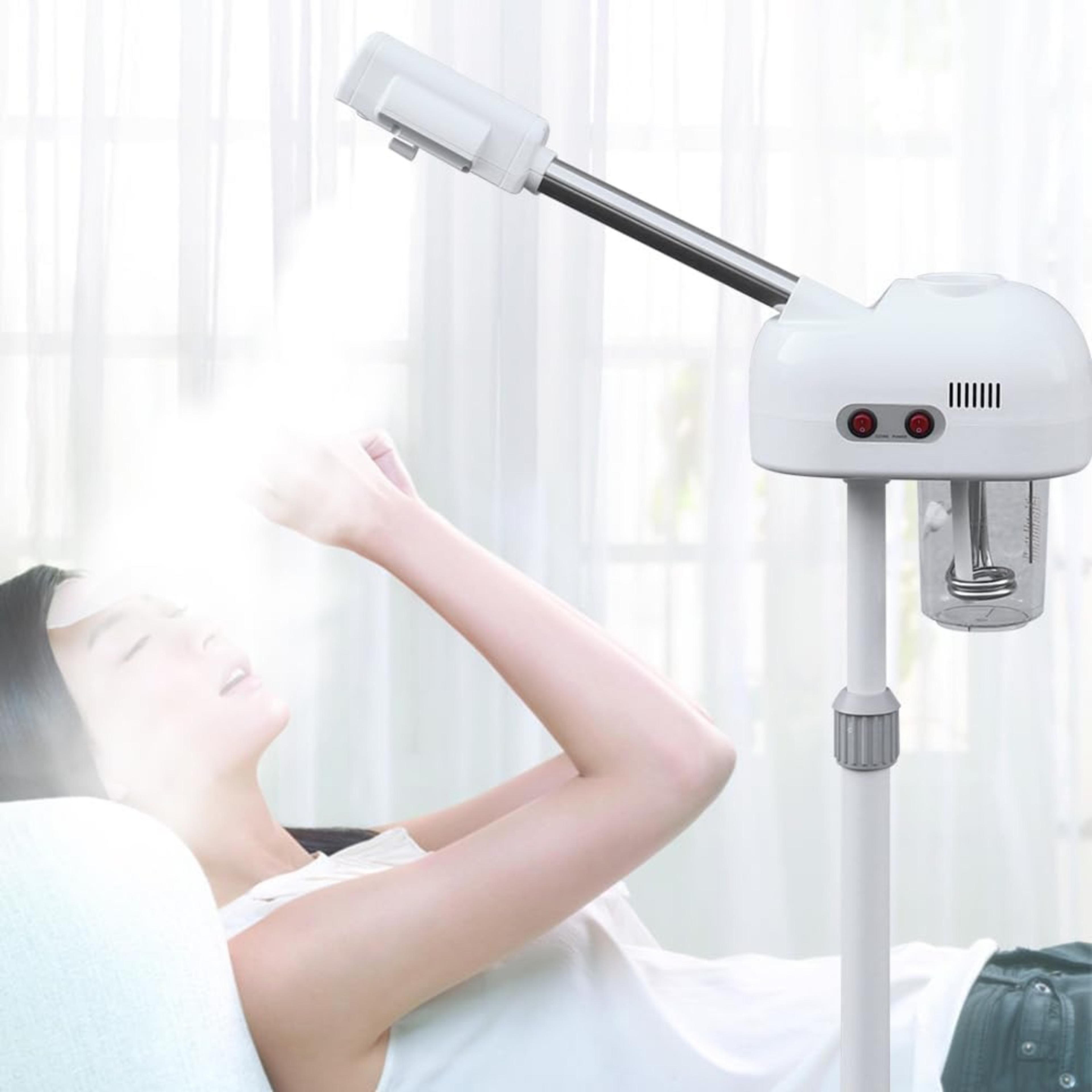 steam machine for home, beauty salon steamer, skin cleansing with rotating nozzle