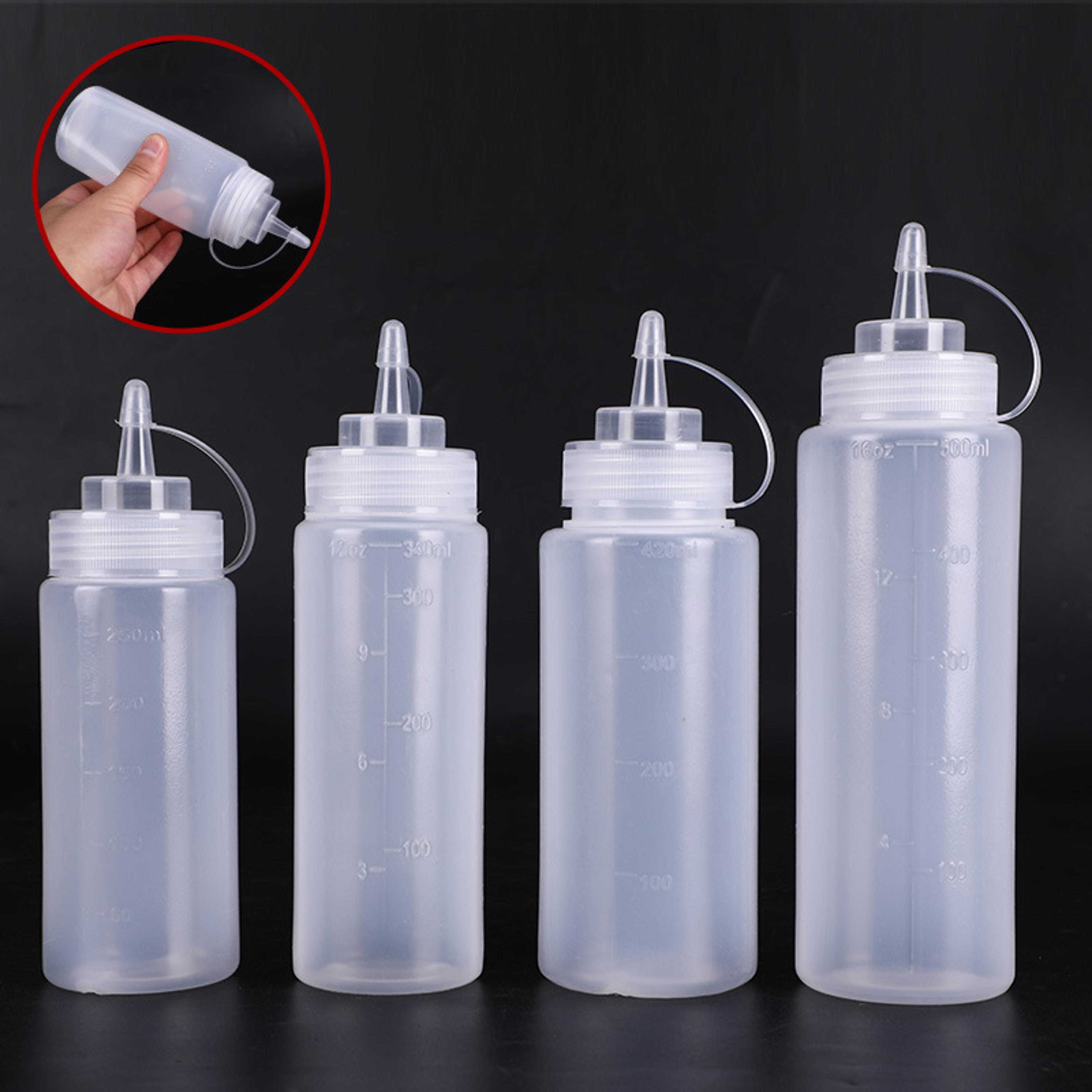 squeeze lotion bottle dispenser, large travel cosmetics storage with nozzles for sauces and olive oil