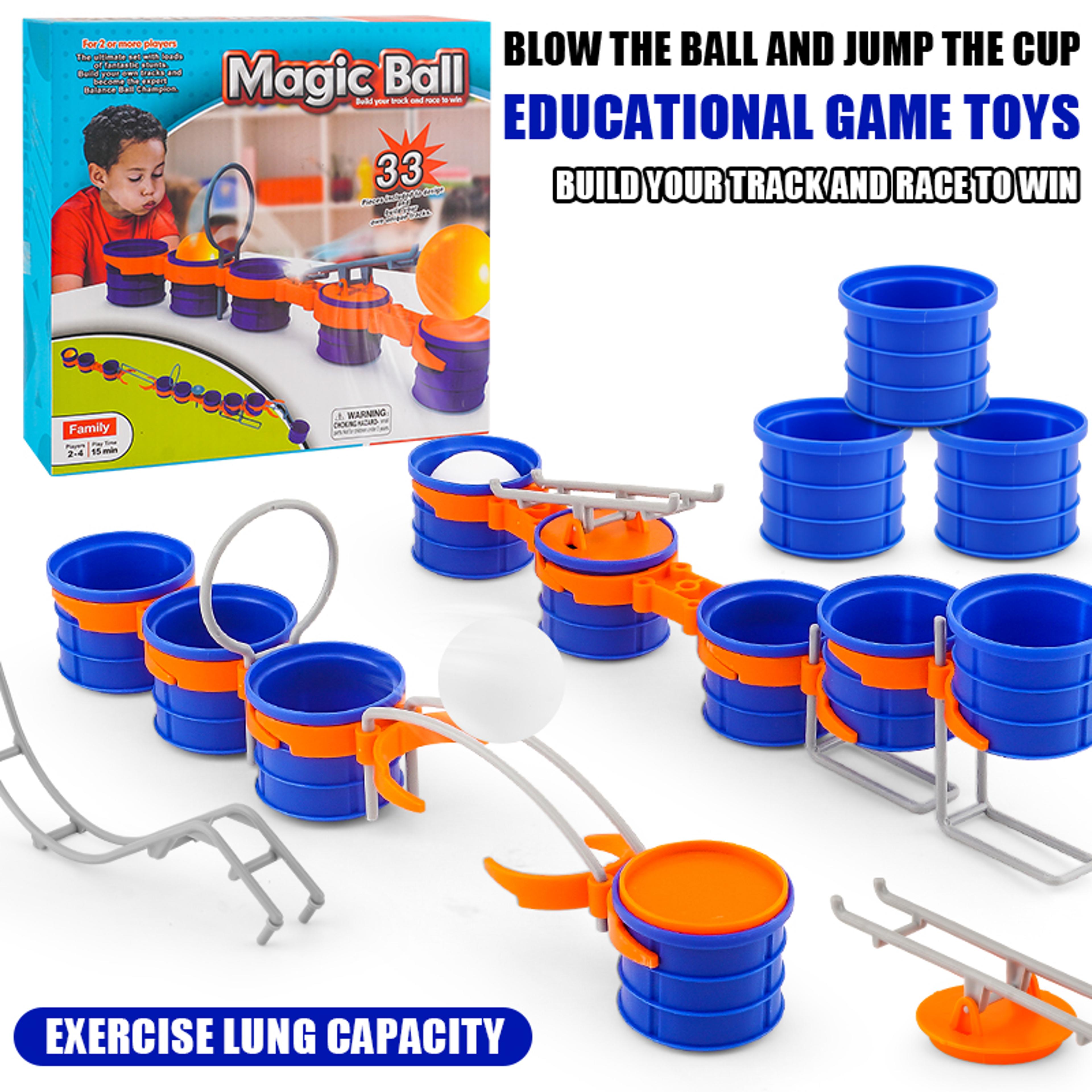 parent-child prop sense exercise, cup jump ball practice for children lung vitality