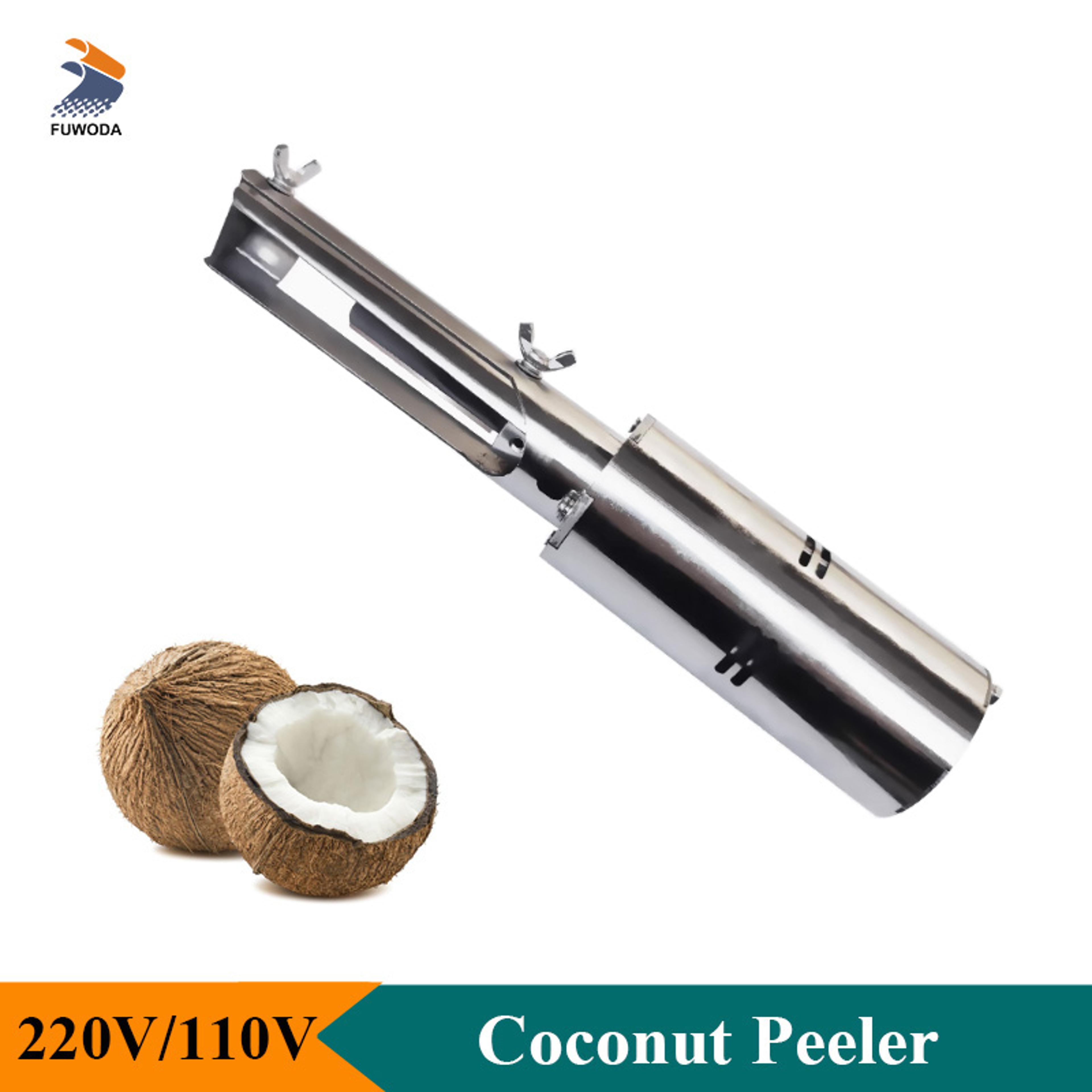 electric handheld coconut peeler, professional coconut peeling machine tool, commercial use with sharp blade