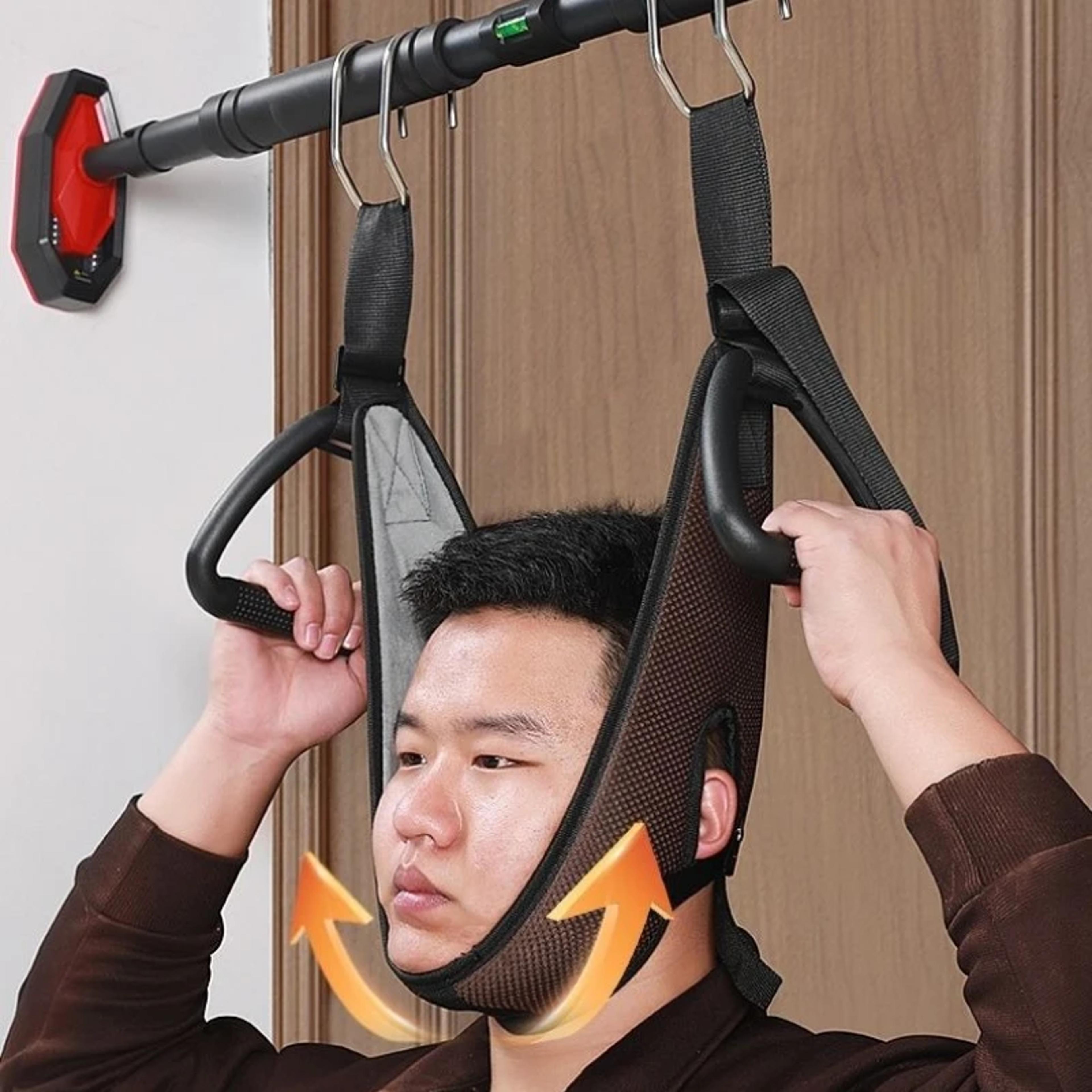 cervical traction belt, neck stretching device, horizontal bar suspension, household neck traction