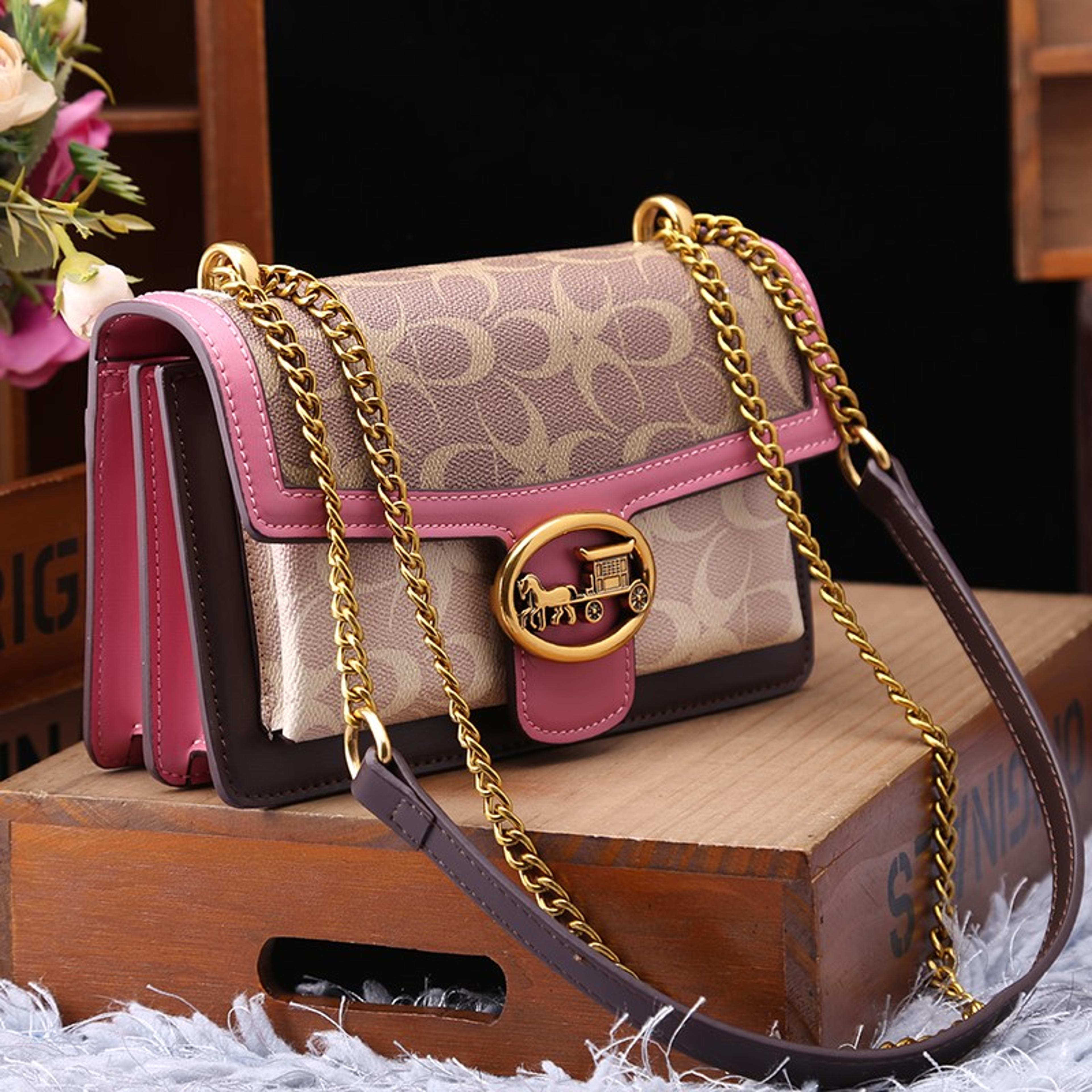 designer fashionable crossbody, high-end color contrast shoulder bag