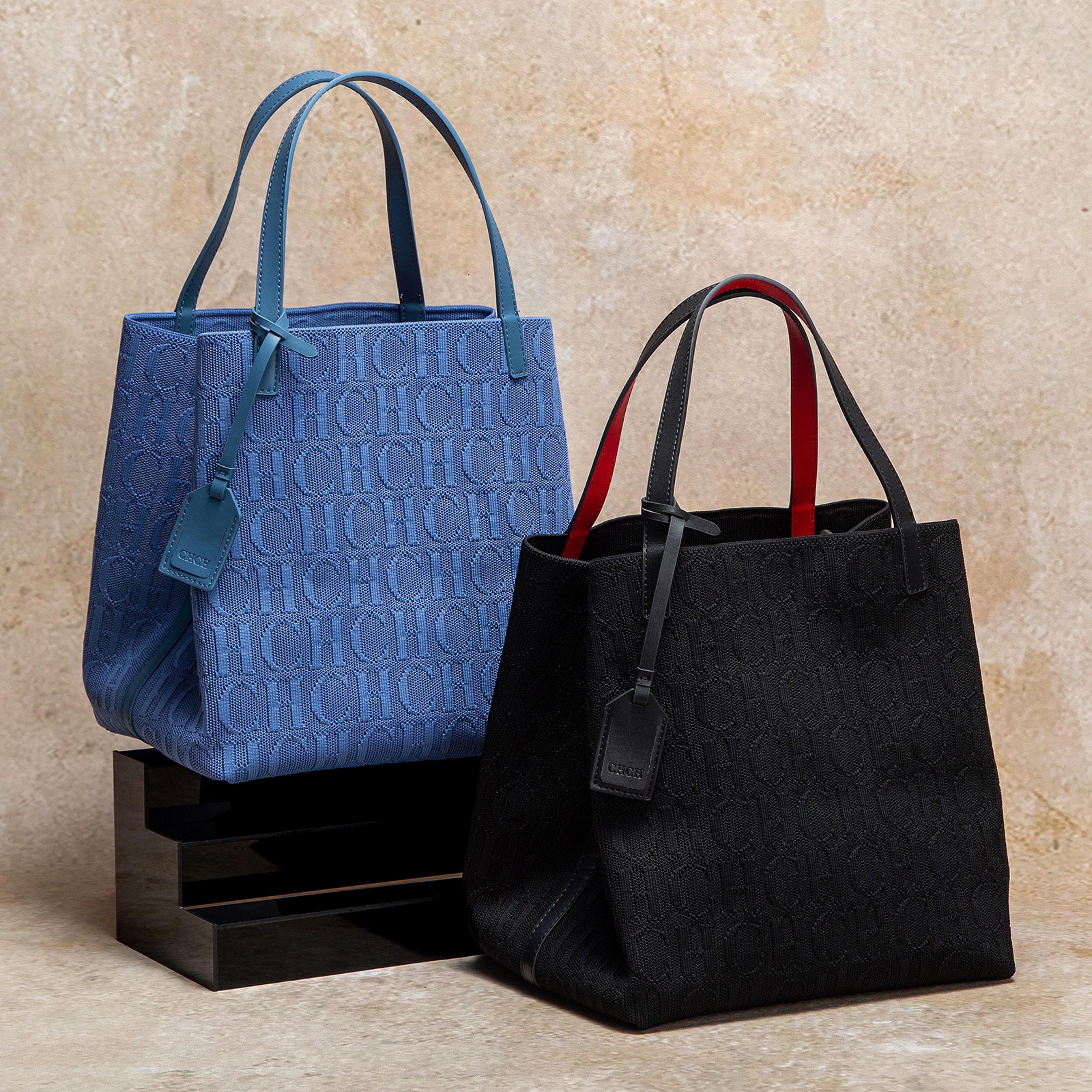 simple black knitted bag, new large capacity shopping tote for women