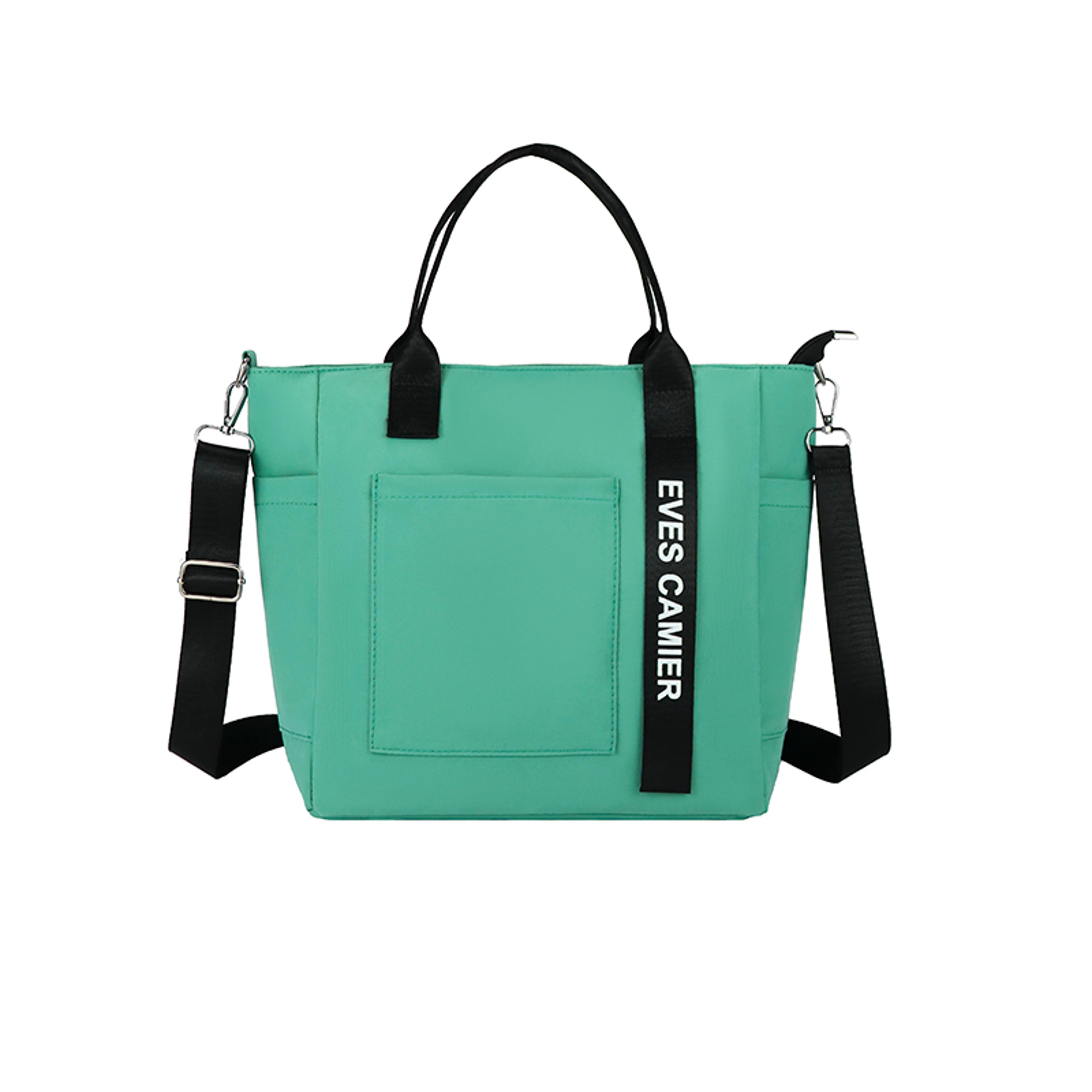 large capacity nylon fabric shoulder bag, casual versatile crossbody tote bag for commuting and daily use