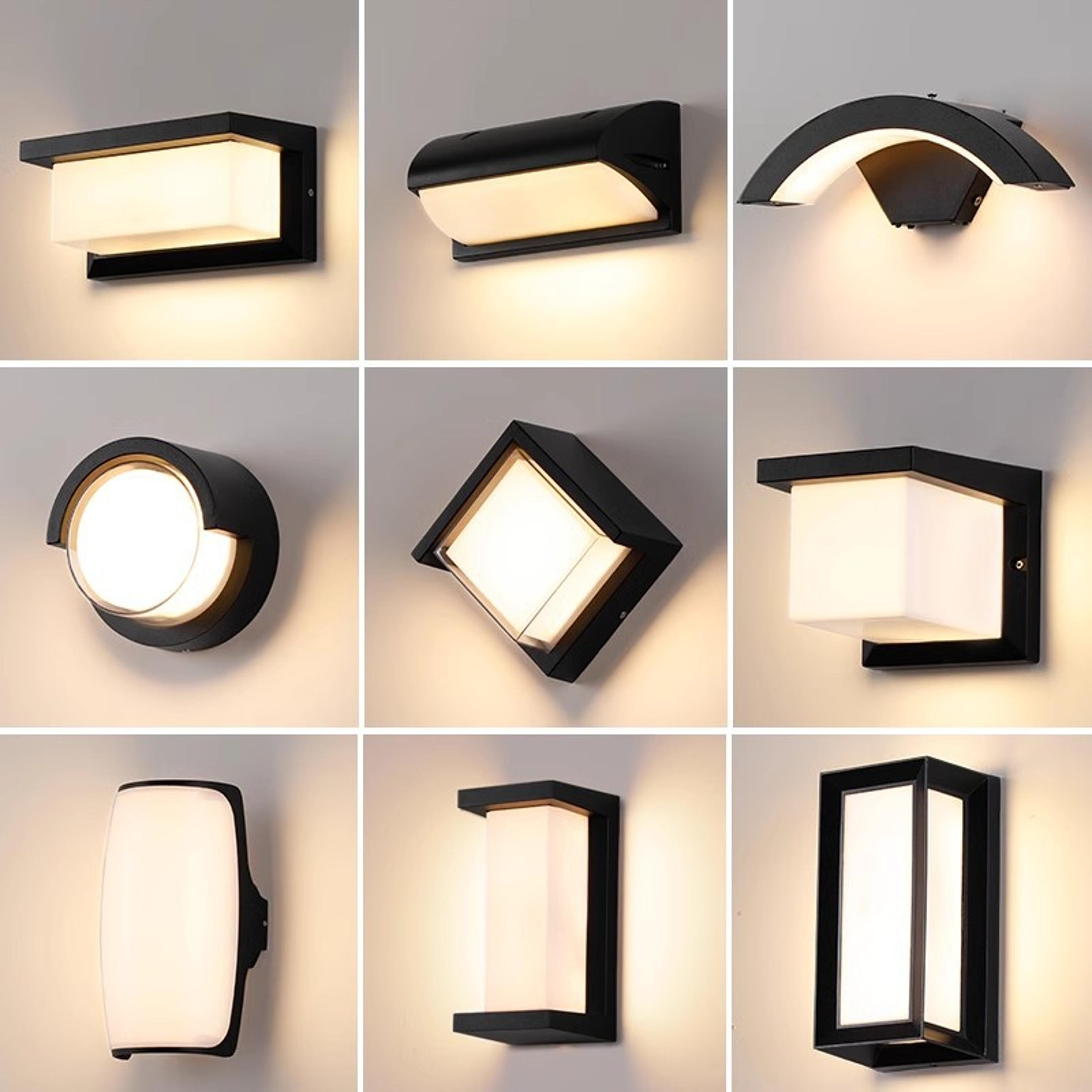 motion sensor led outdoor lighting, waterproof outdoor wall lamp, porch lights for garden and balcony