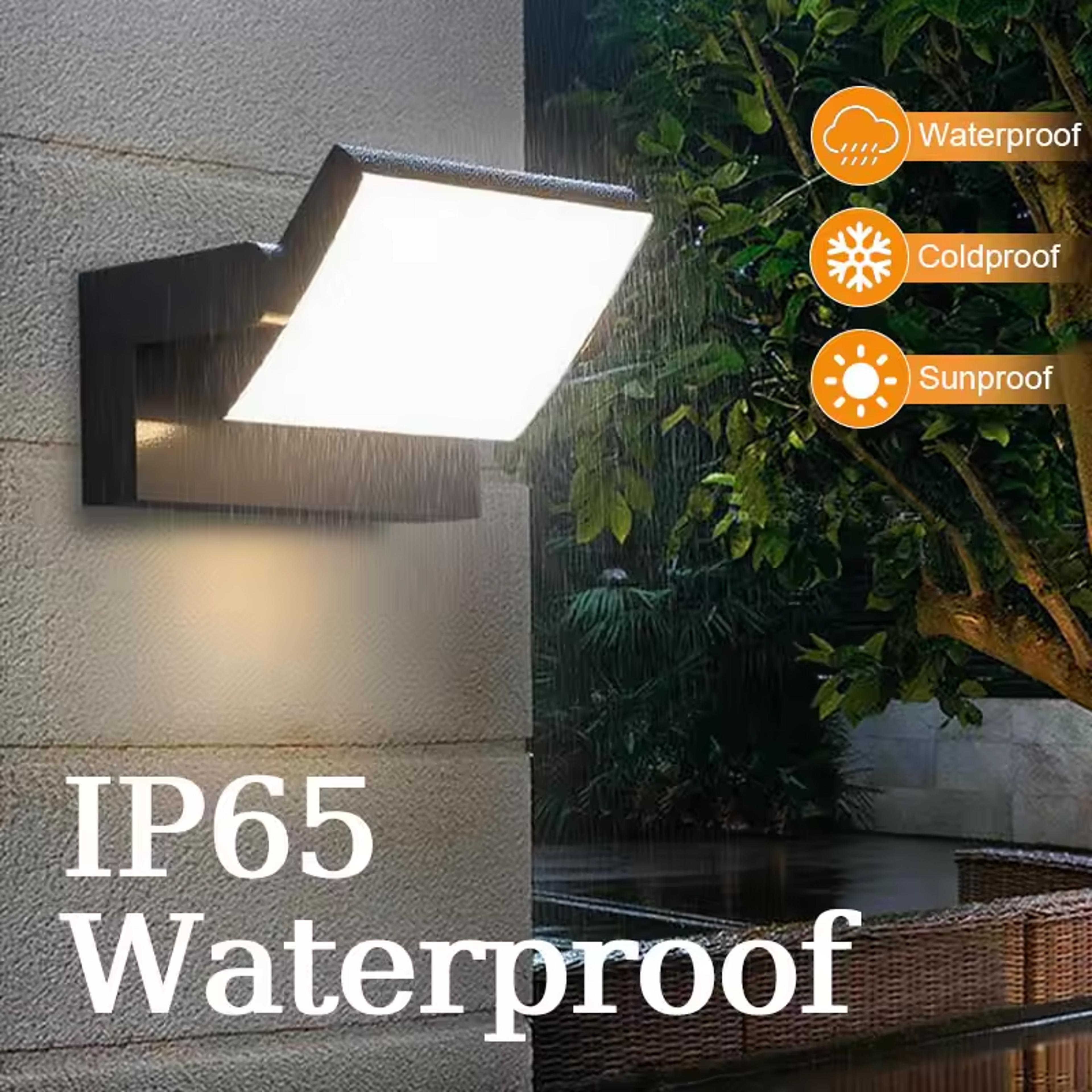 led wall light with sensor, waterproof, ideal for bedroom, garden, corridor, balcony