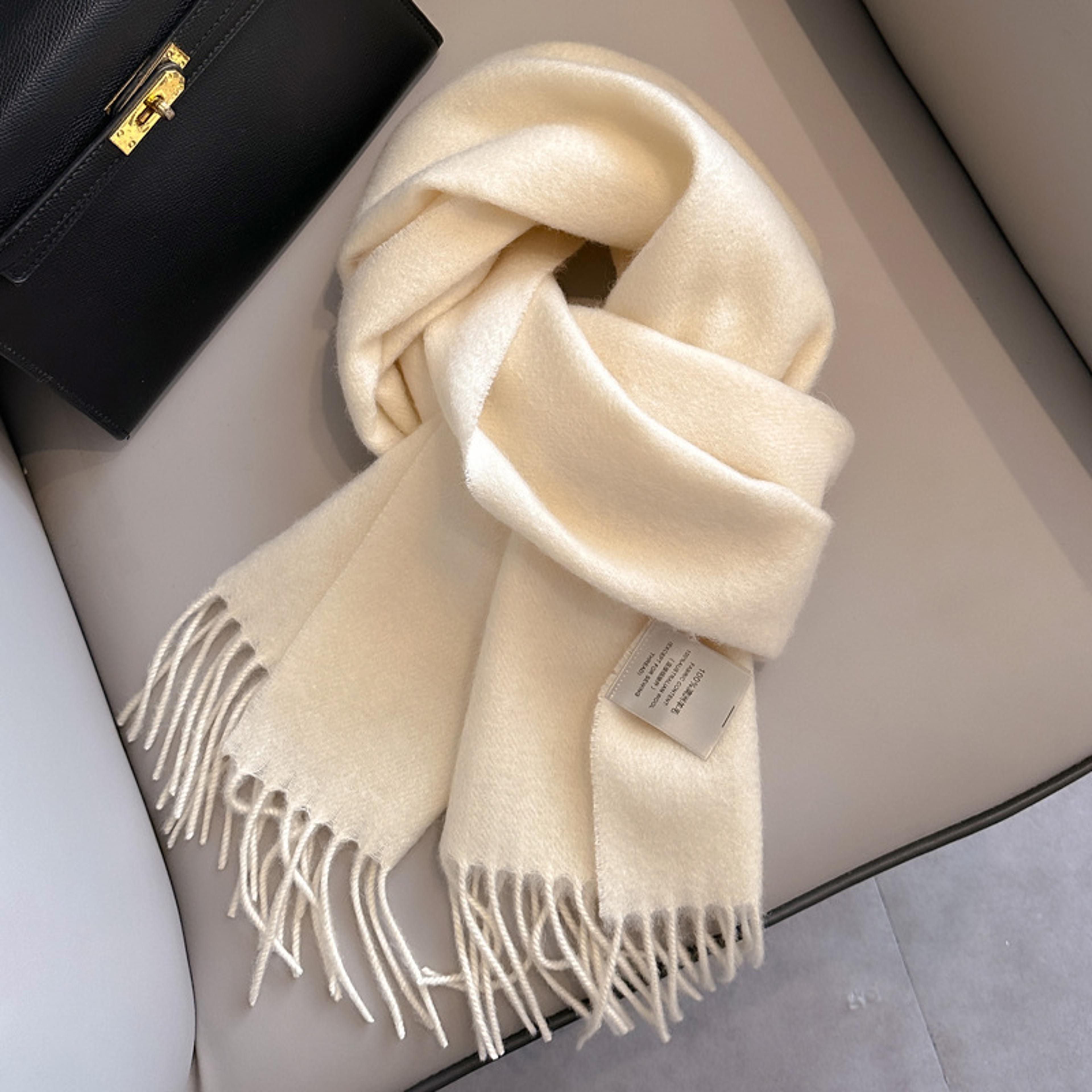solid color wool scarf, universal men's and women warm cold proof scarf, hot selling