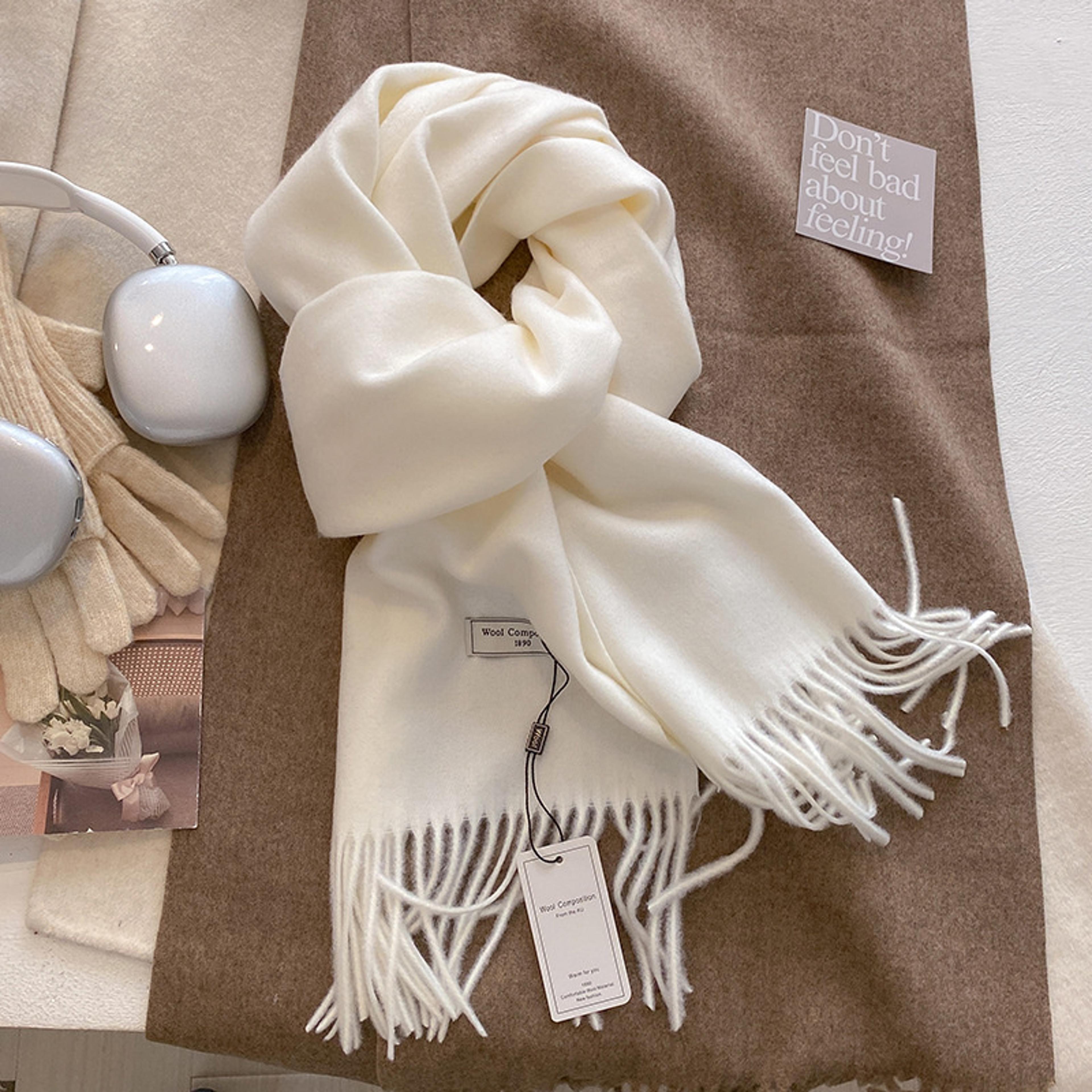 cashmere wool scarf women pashmina soft thick shawls wraps bufanda