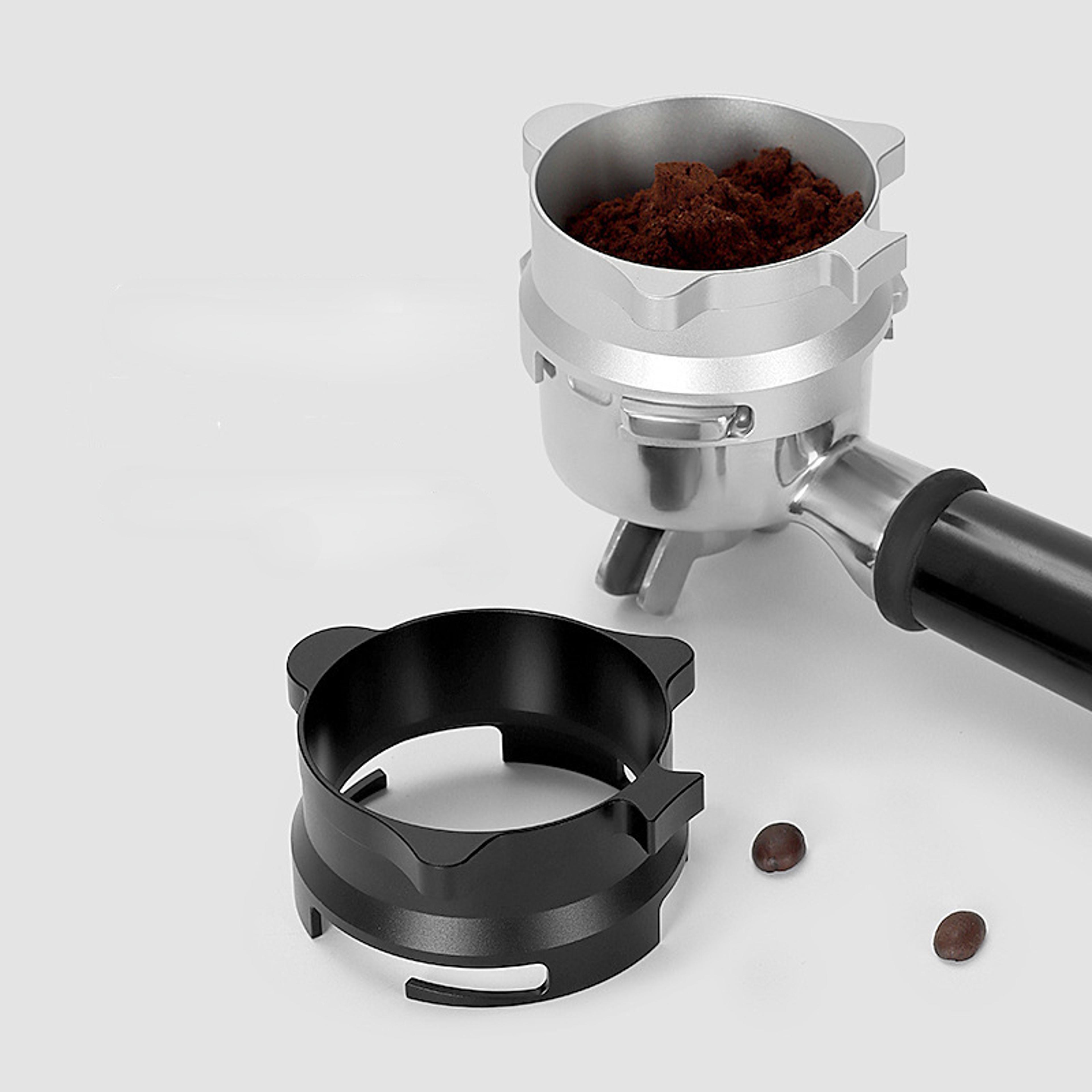 portafilter aluminum espresso funnel for breville sage series, barista accessories coffeeware