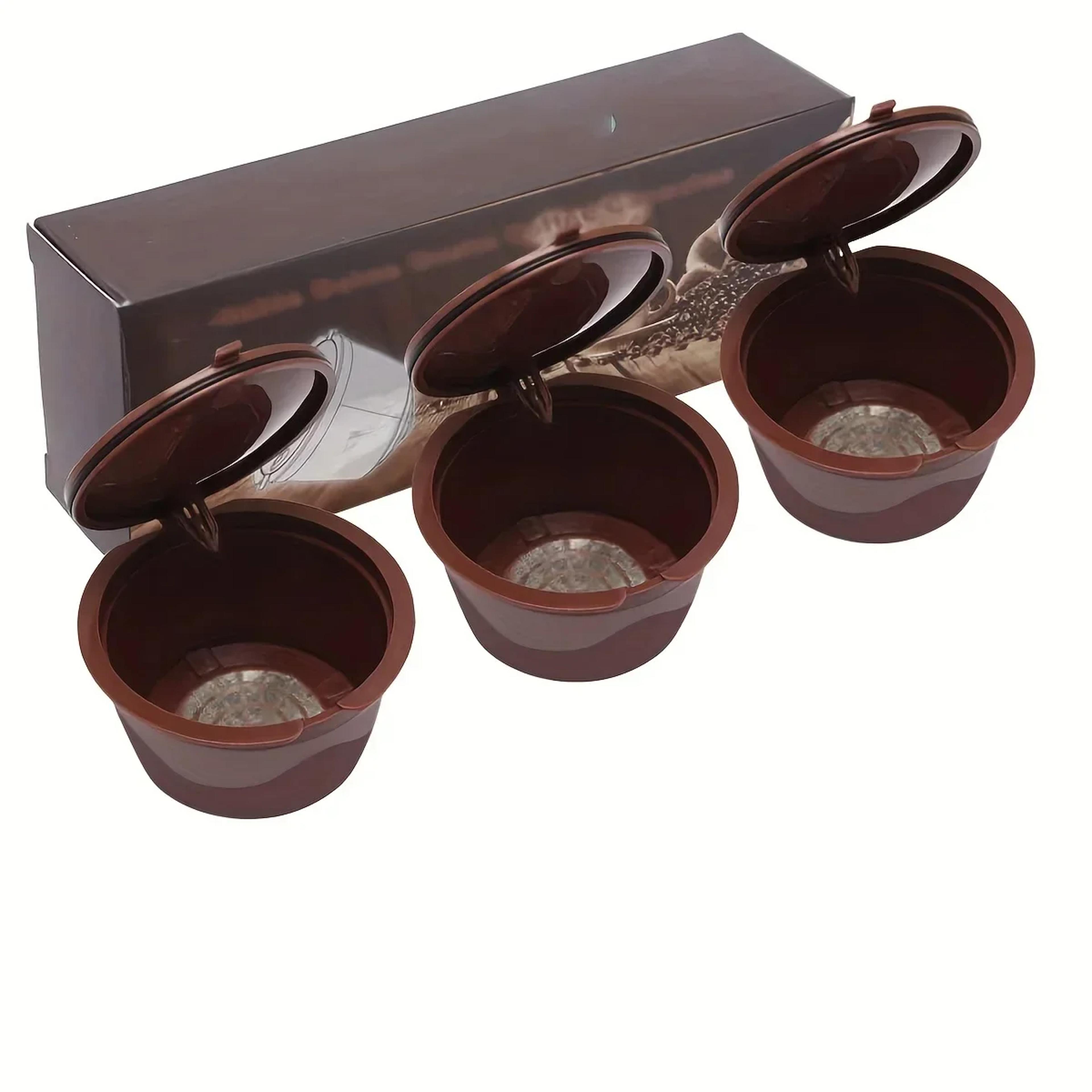 nescafe dolce gusto compatible pod kit, reusable coffee capsules filter cup adapter for taste