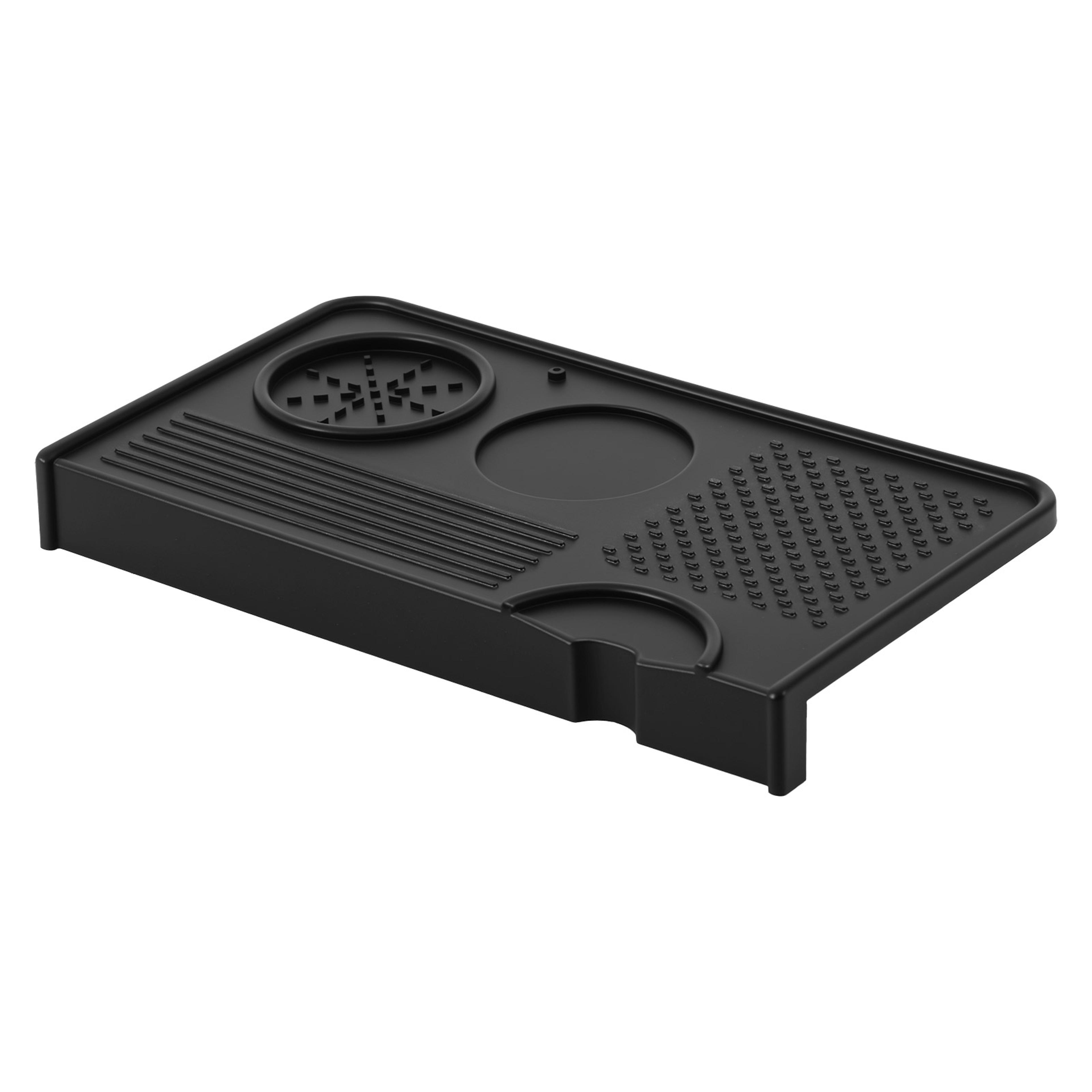 espresso tamping pad, anti-slip coffee tamper mat with double hole, waterproof for home coffee machine