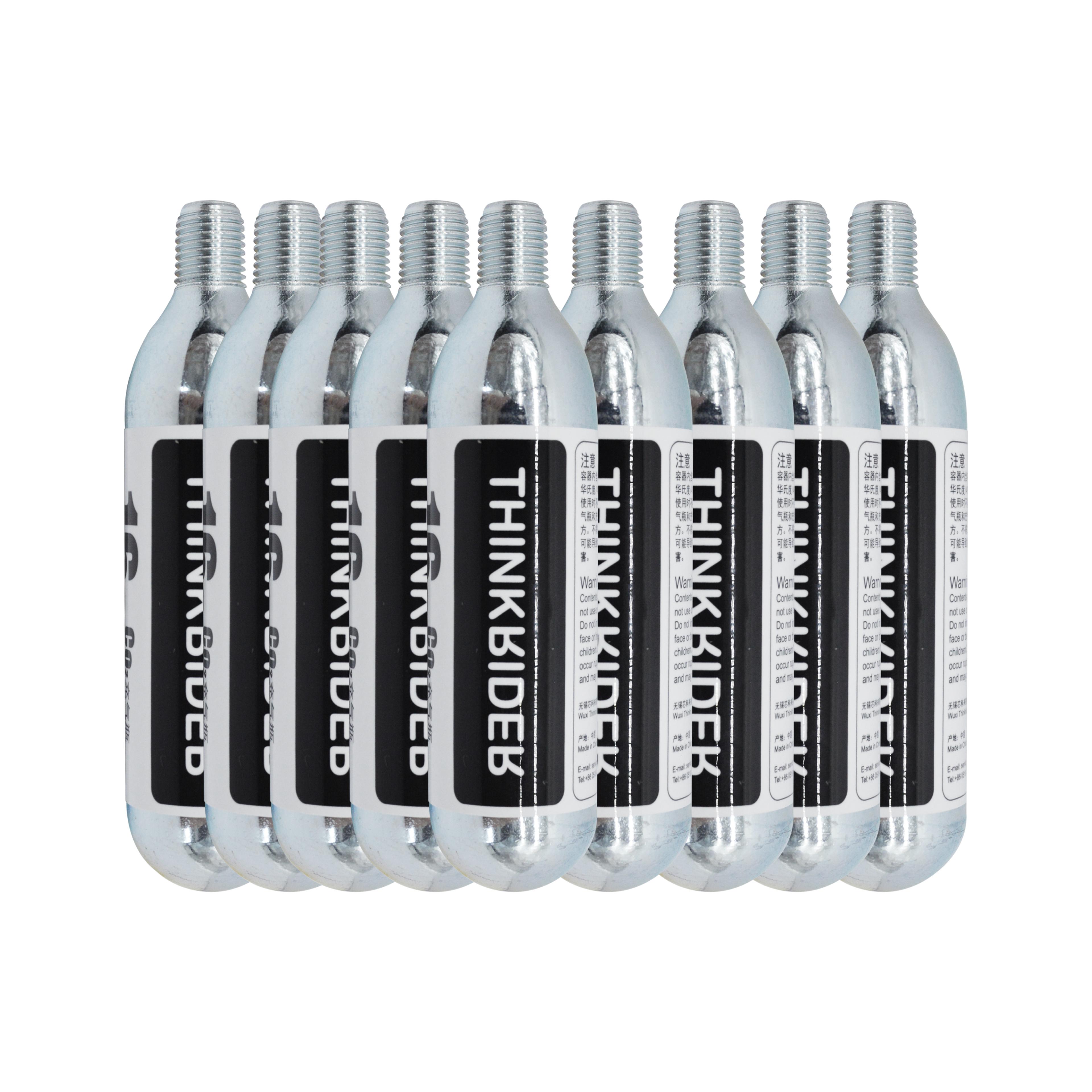 inflator cartridges for bike tires - threaded connection cartridge for easy inflation