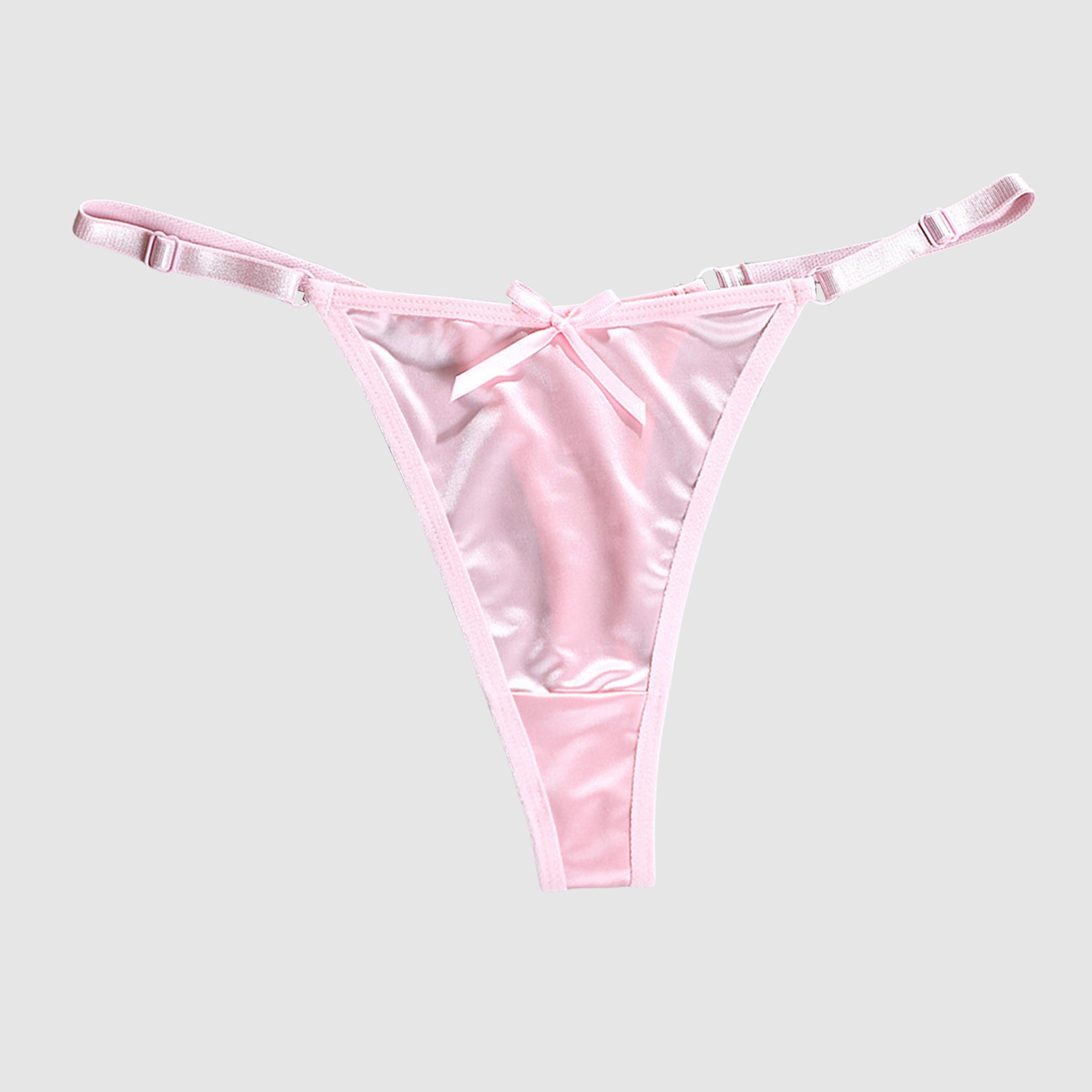 pure desire erotic lingerie, adjustable ladies thong sexy underwear, thin strap seamless thong for women