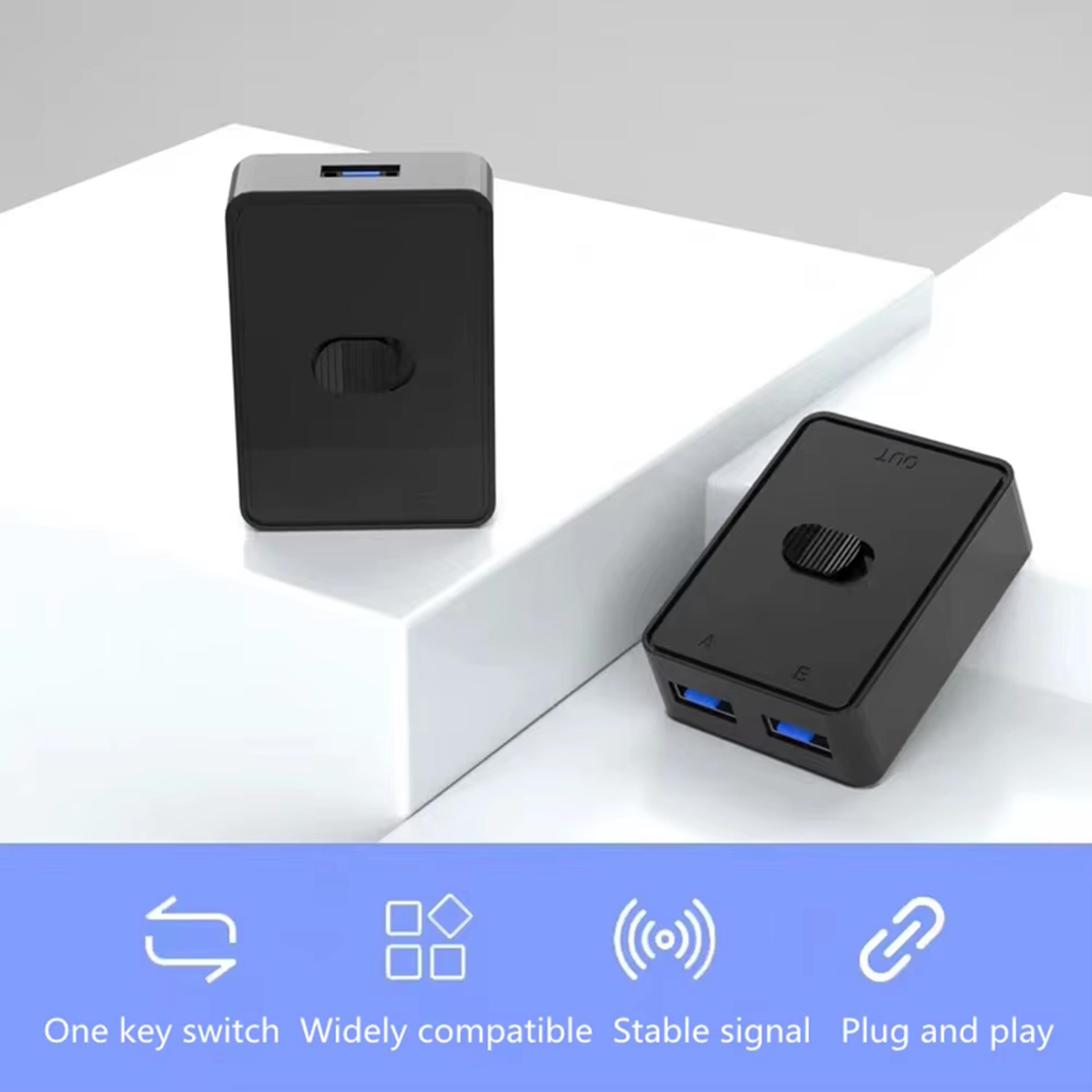bidirectional usb switcher shared controller splitter for keyboard, laptop, printer, mouse, computer usb hub