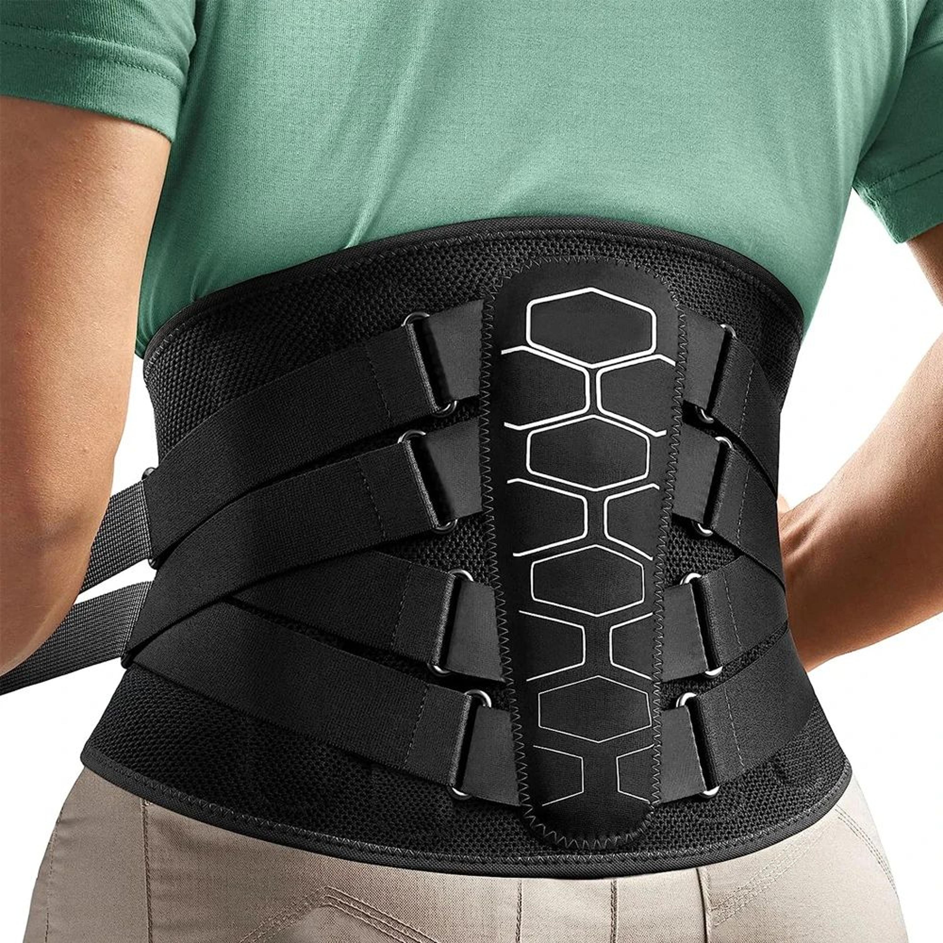 ergonomic back brace for sciatica, disc pain & everyday lumbar relief & spine support