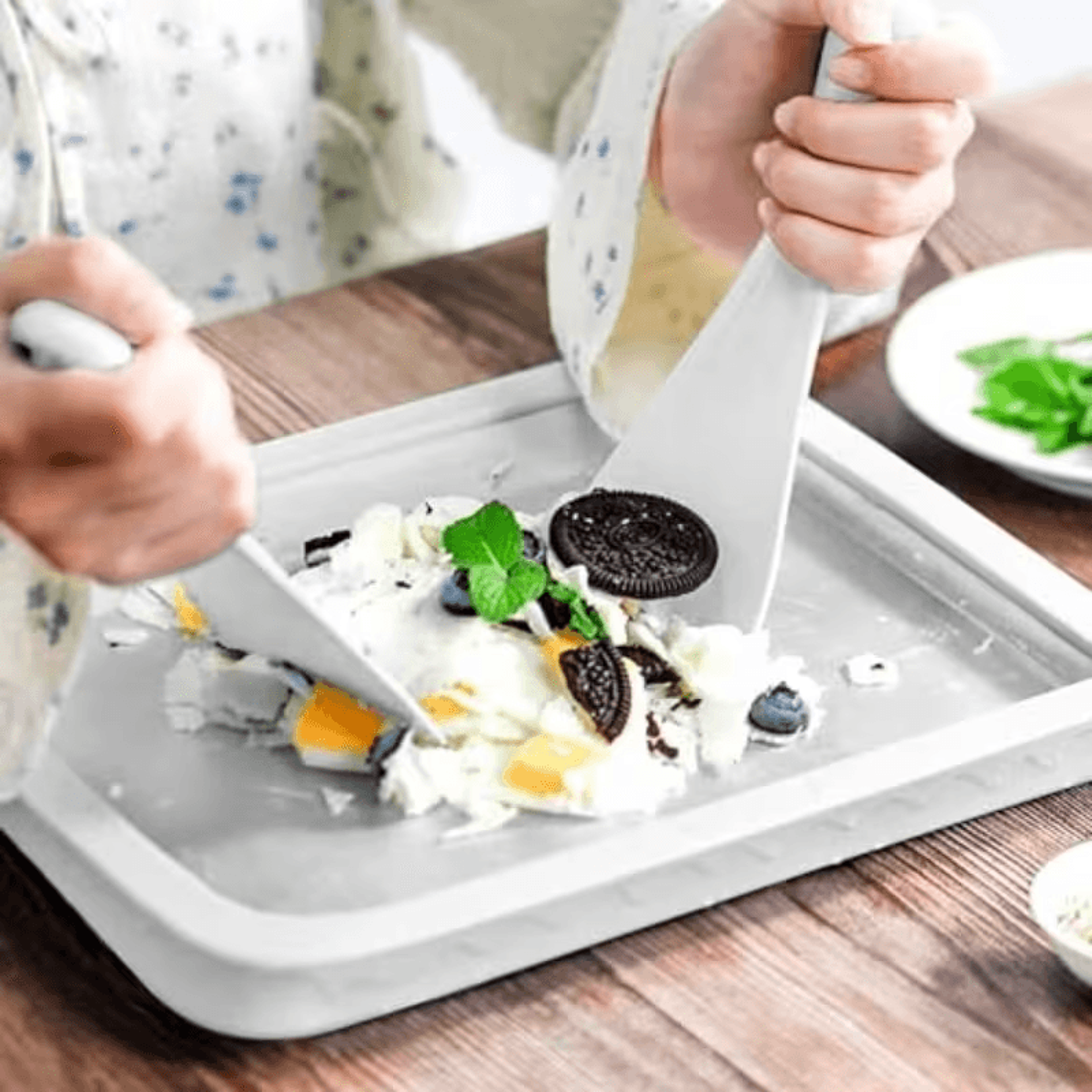 chillcraft ice cream roll maker, diy rolled treats without electricity