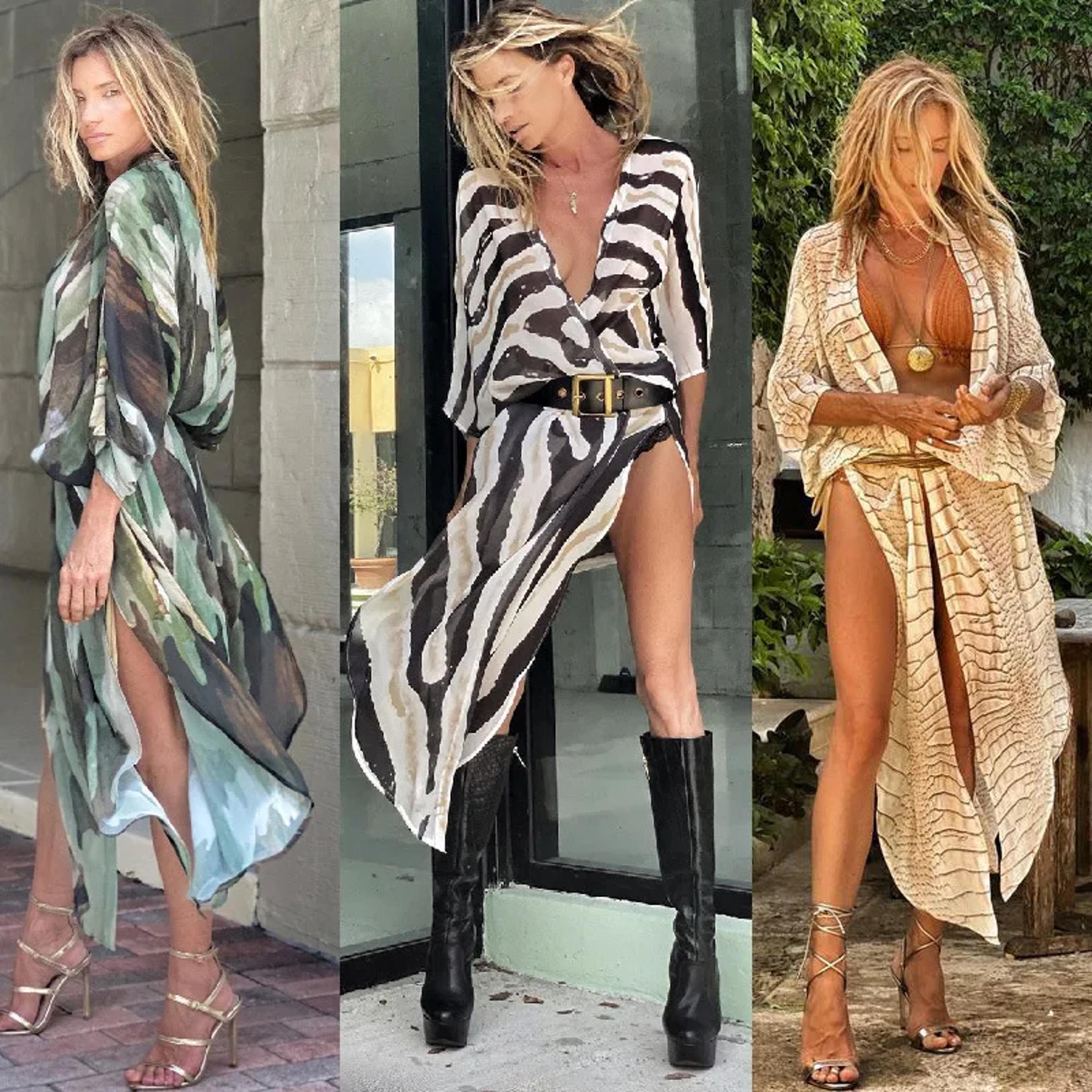 plus size long cardigan chiffon tunic for women, sexy swimwear cover up, holiday beach wear