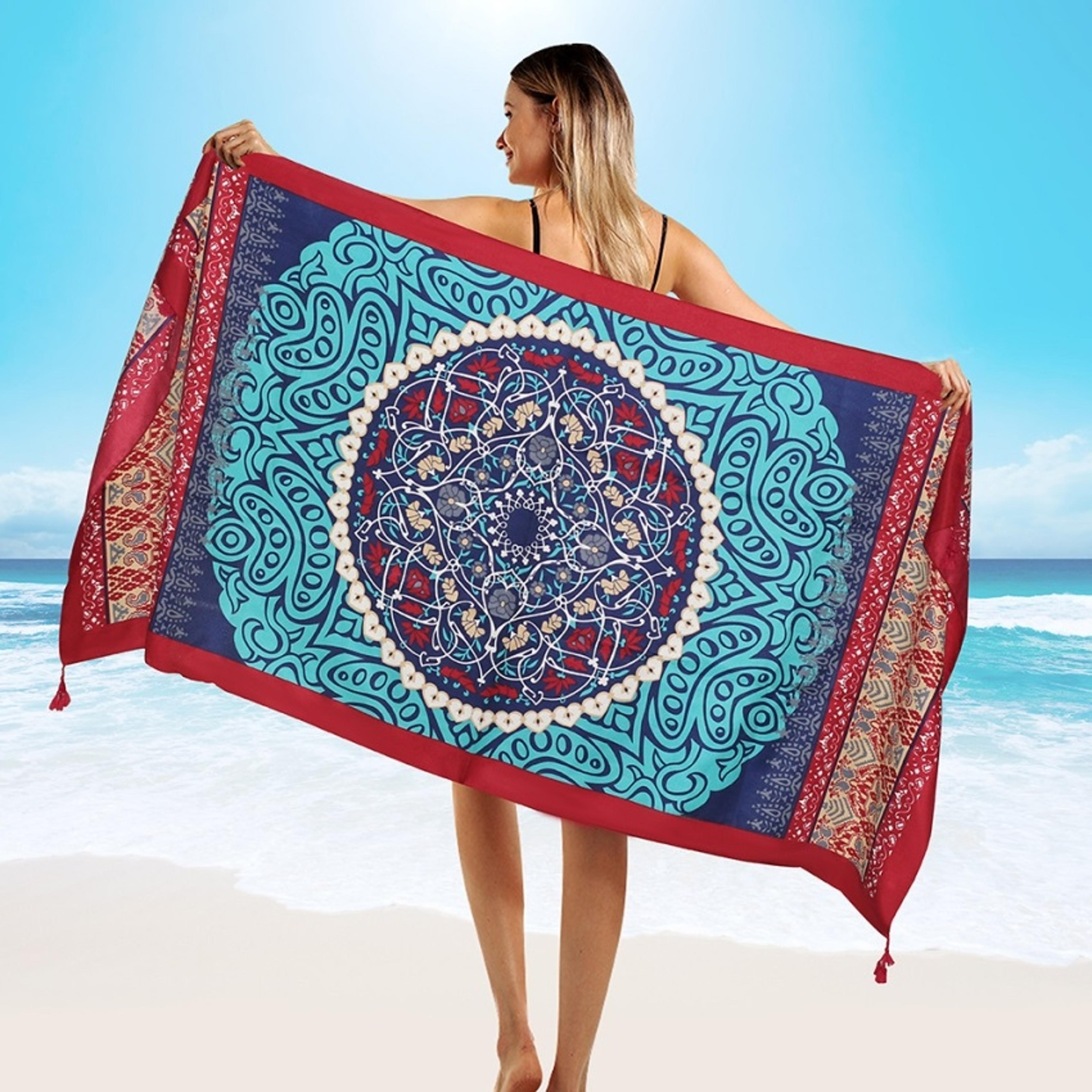 women beach dress, large bikini bathing swimwear cover up sarong wrap scarf