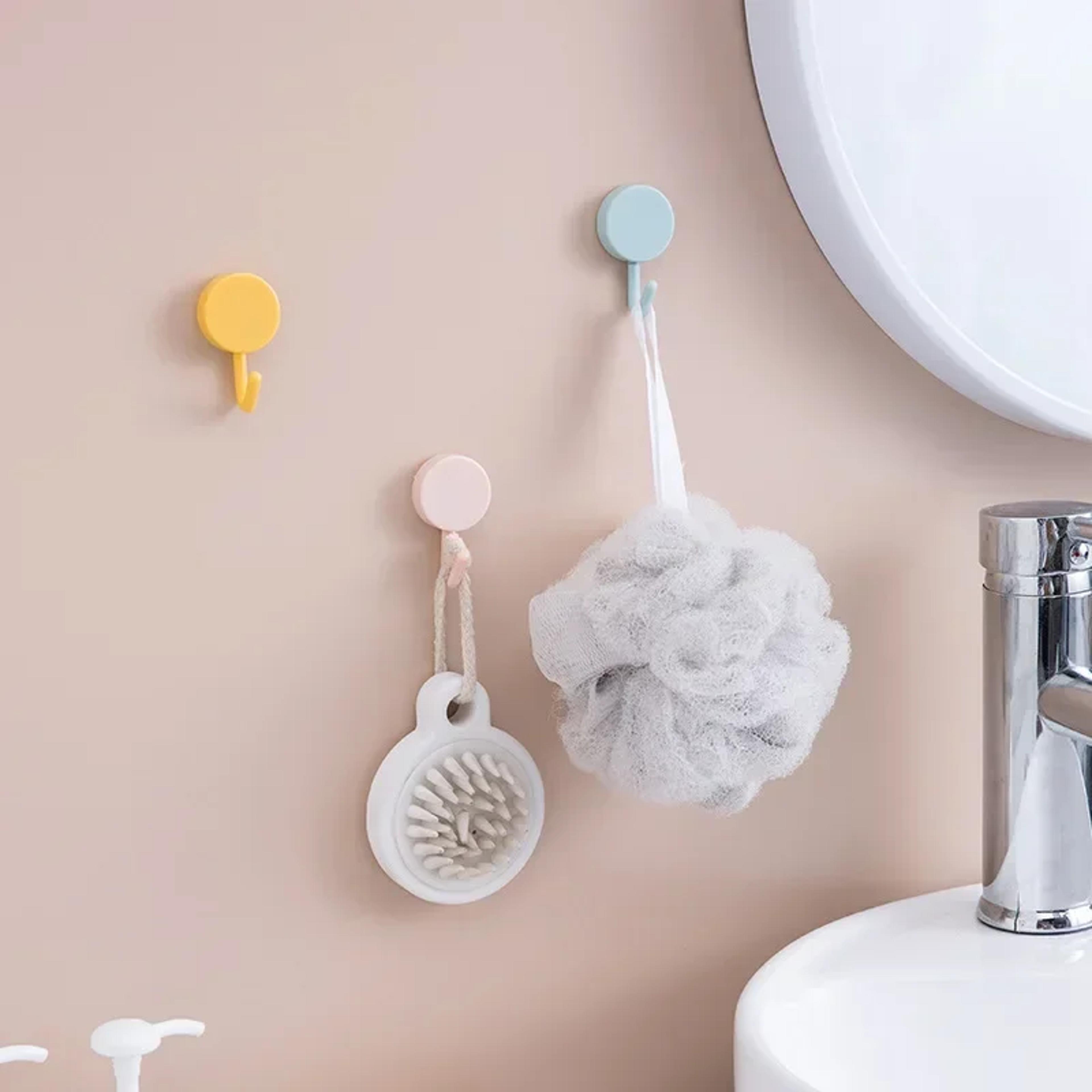 strong wall hook without drilling for coat, bag, towel – kitchen & bathroom home storage solution