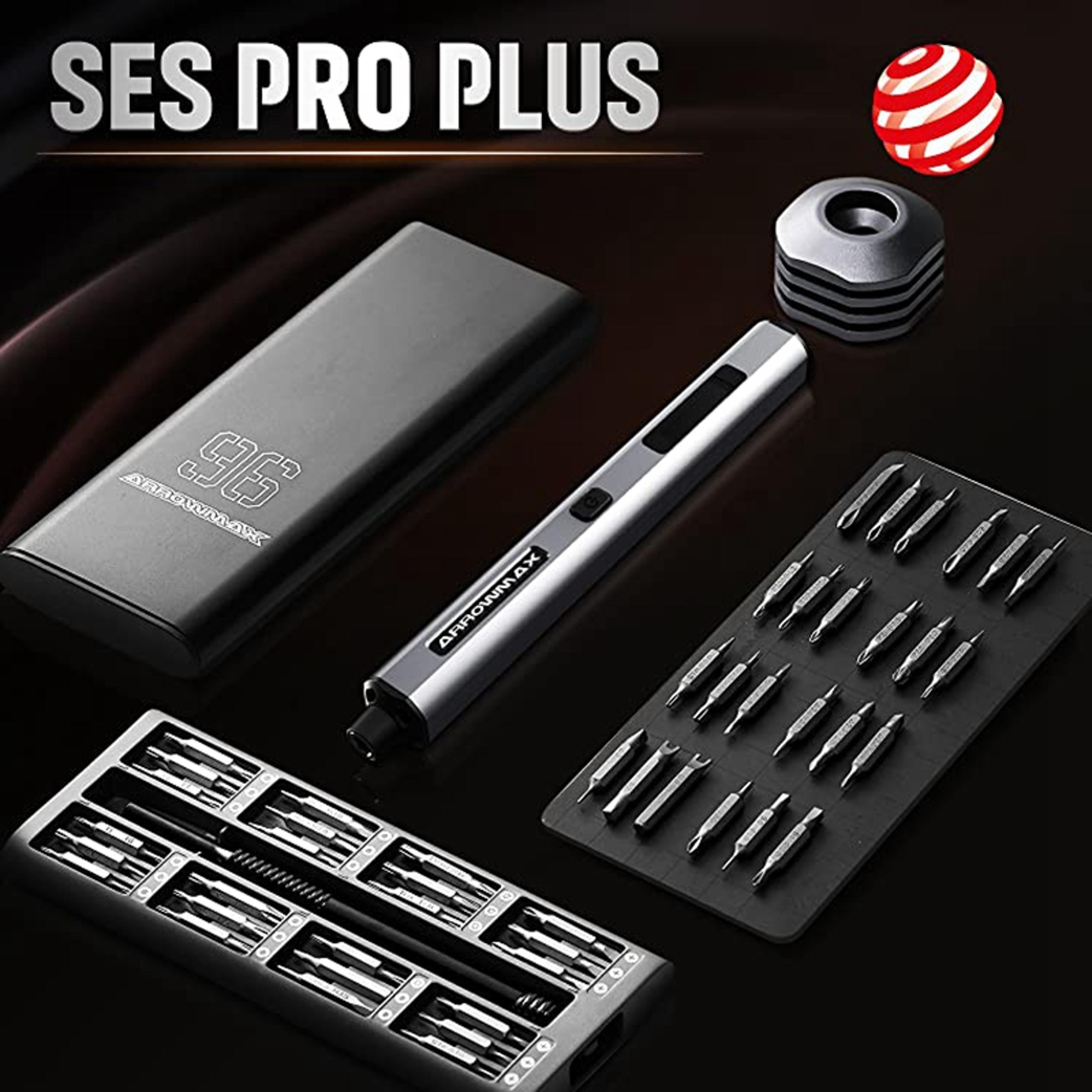 rechargeable cordless screwdriver ses pro plus, precision electric screwdriver set, smart body sensory torque control