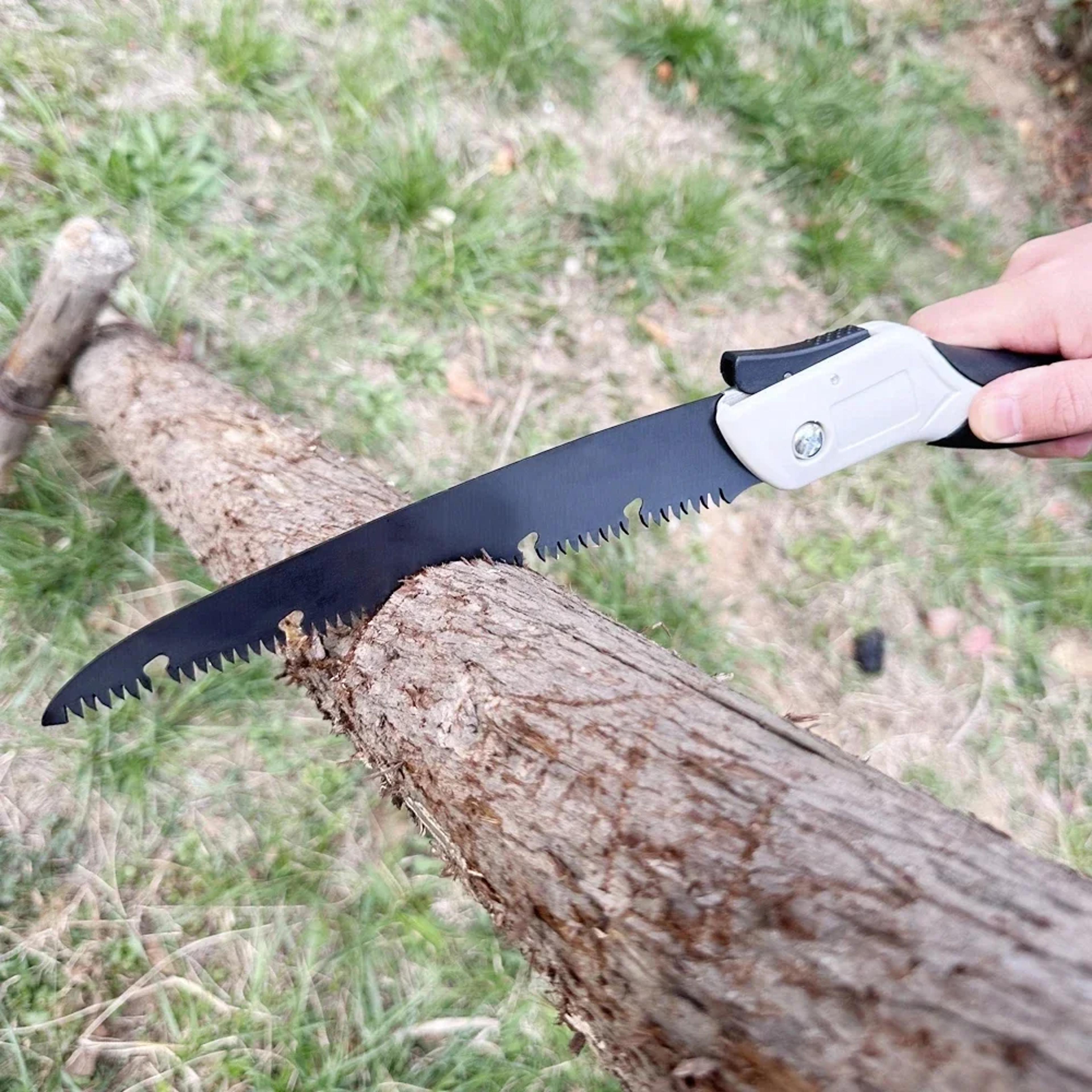 wood carpentry tools, folding tree pruner, portable hacksaw tool for manual use