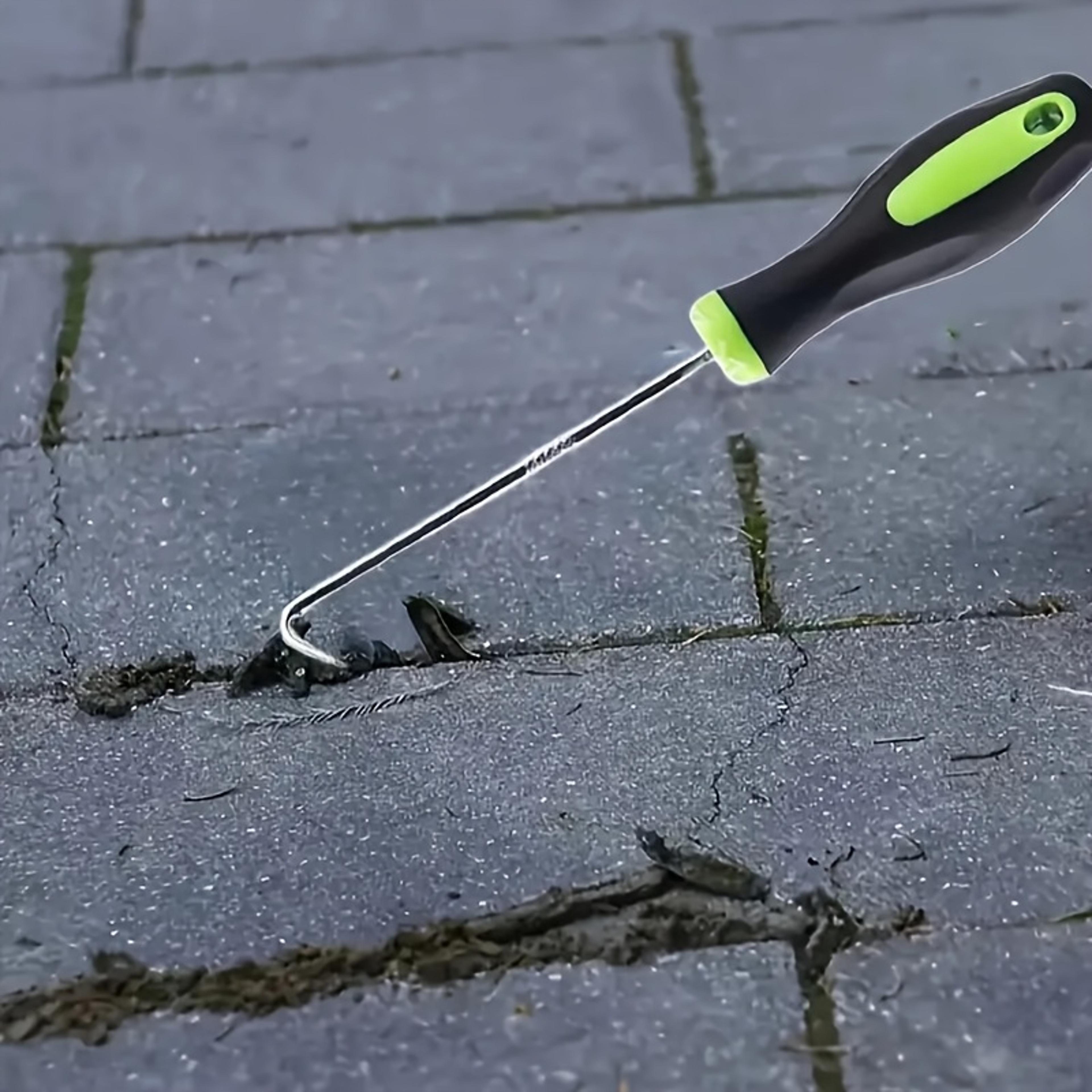 metal removal hook for garden cracks and paving joints, lightweight and convenient for outdoor use