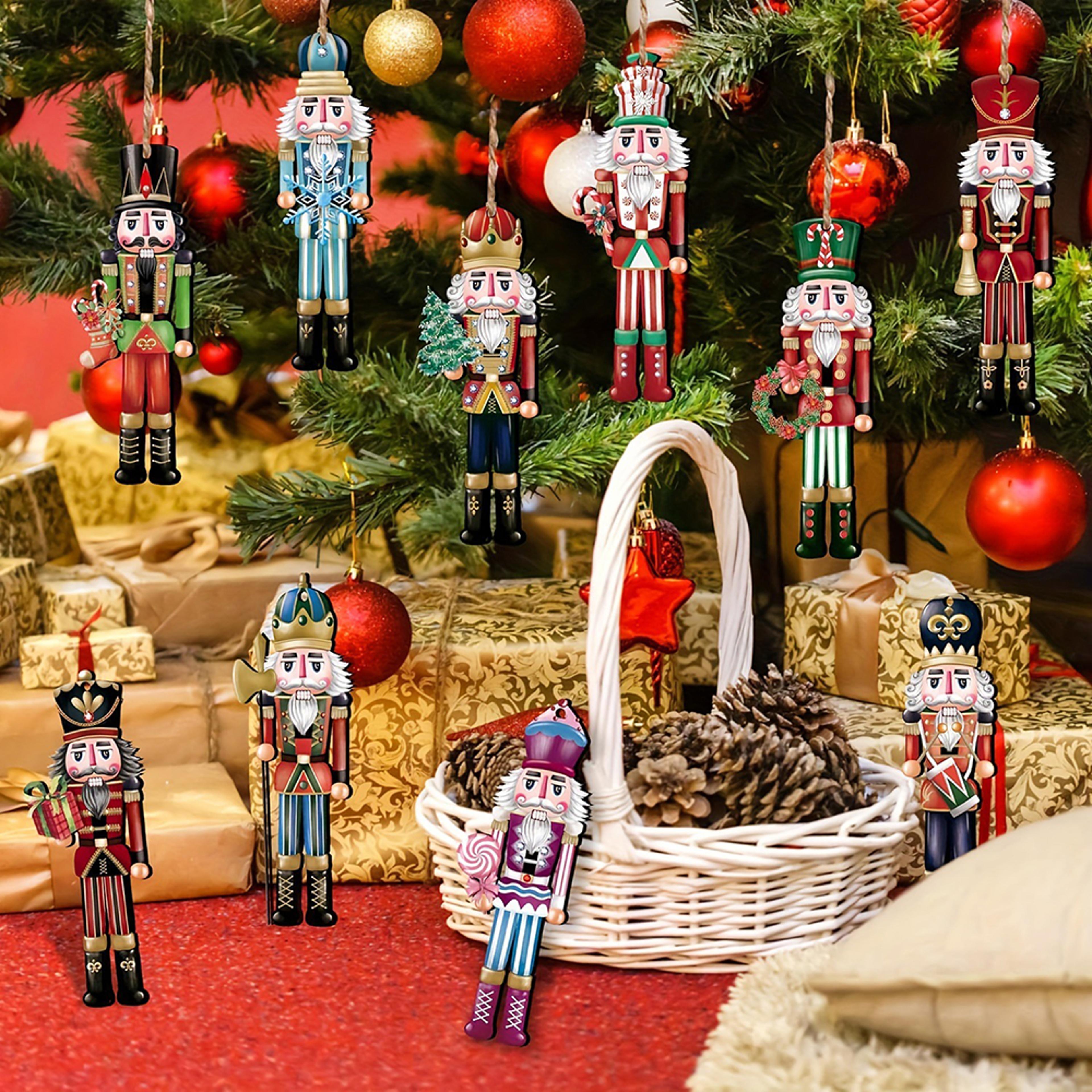 christmas nutcracker wooden decorative set, gift, home decor, party decoration