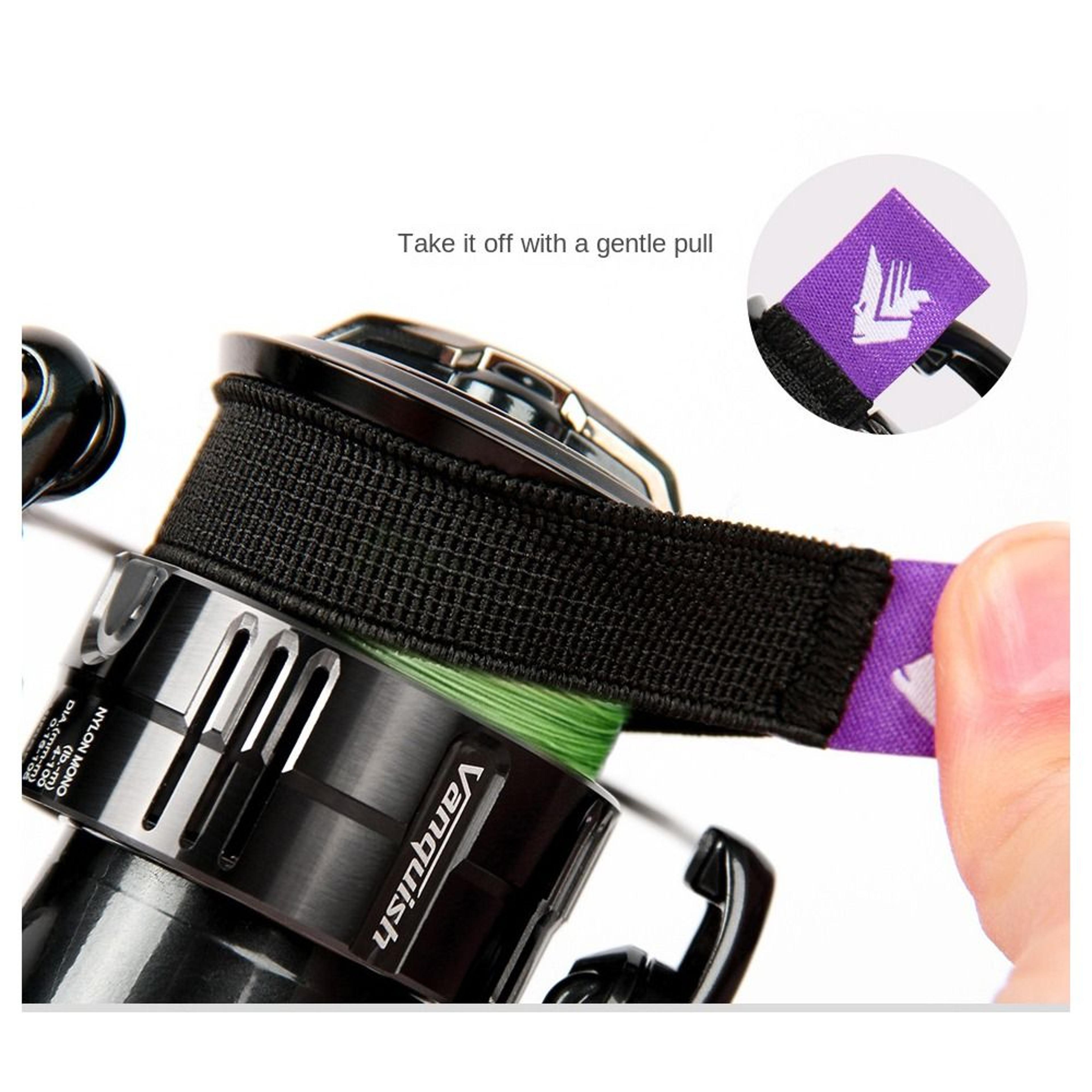 fishing spool belt, reel protection belt, pole holder, fishing tackle tool