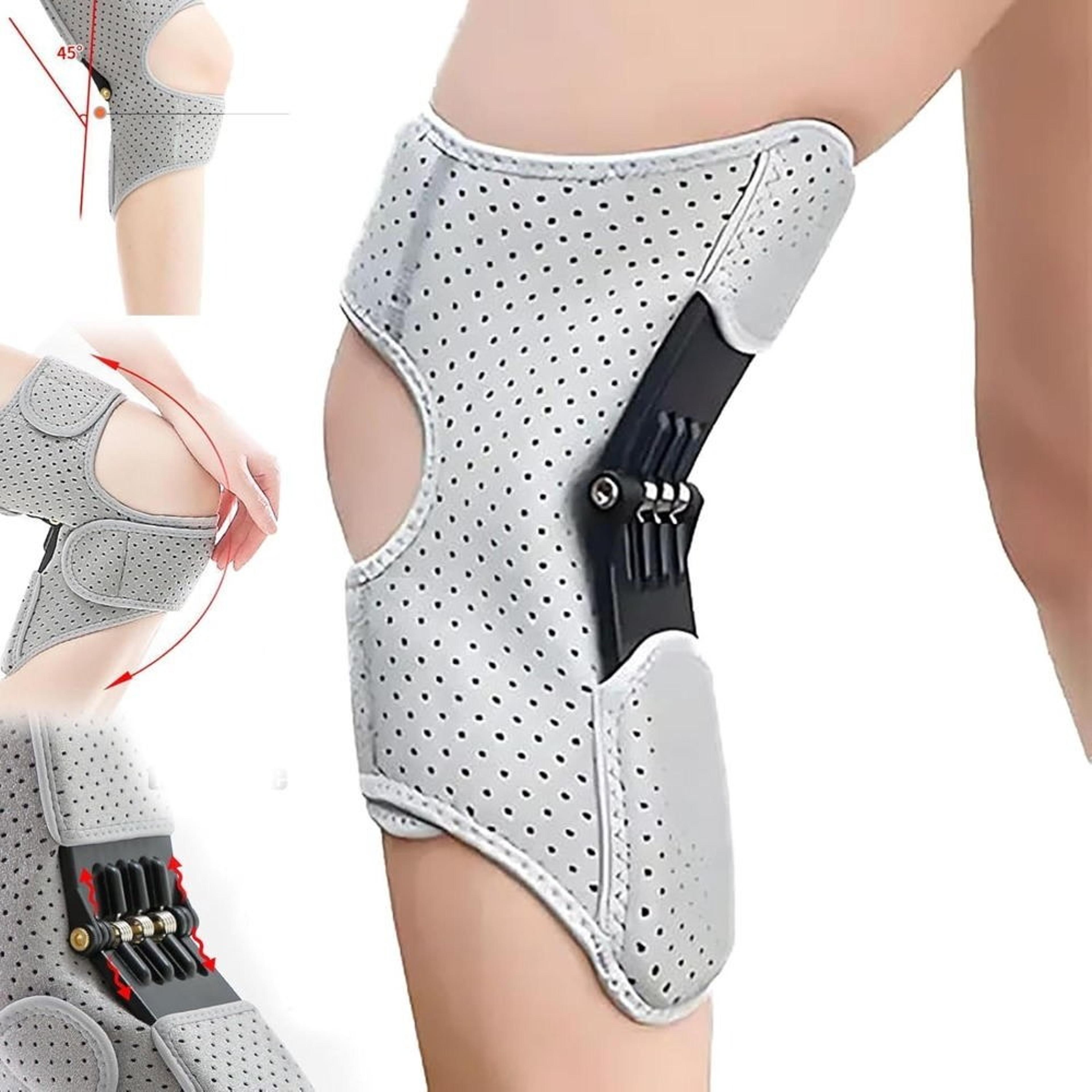 breathable adjustable knee protection booster, powerful rebound springs knee assistive device, non-slip brace joint