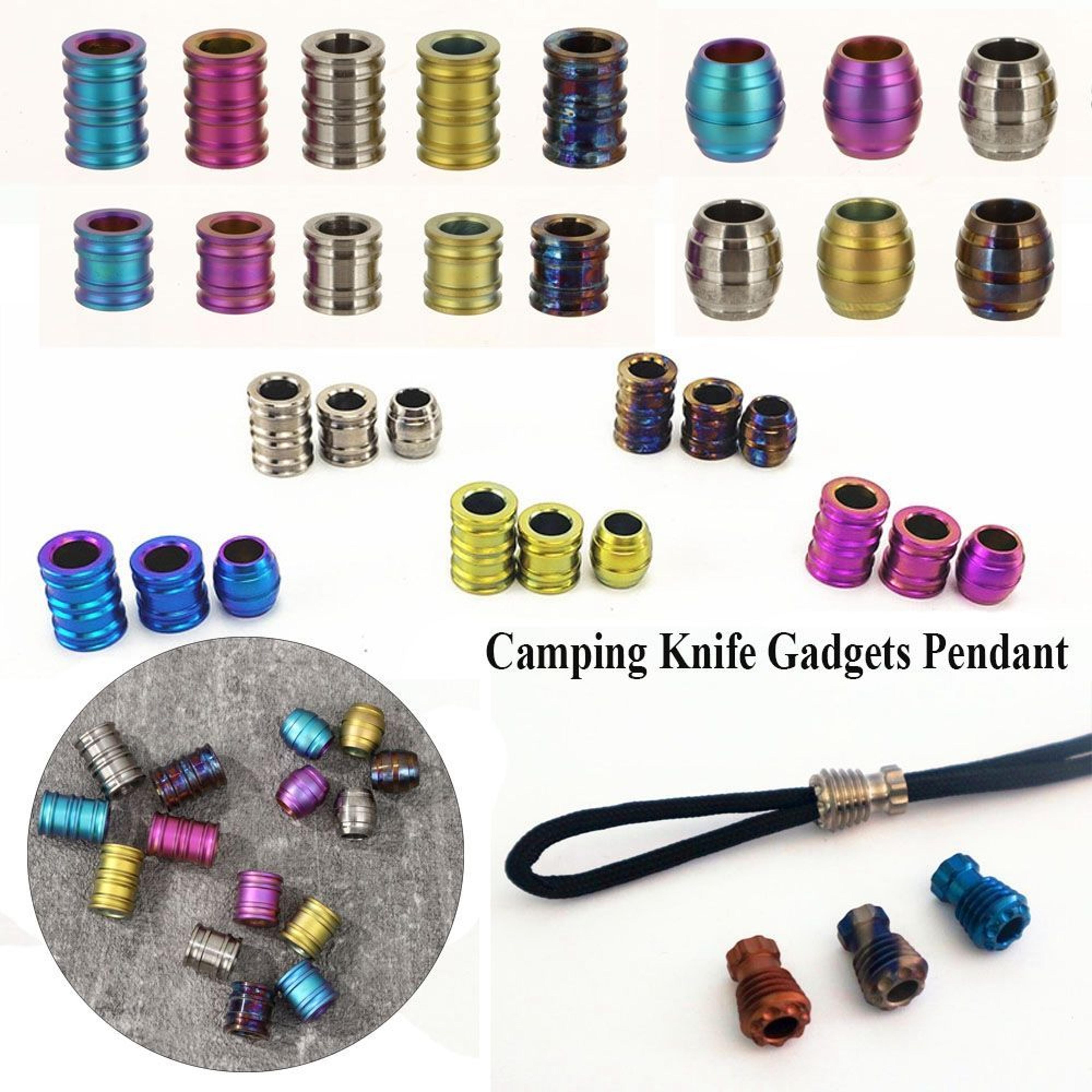 edc knife beads, multi tool pendant, outdoor lanyard rope accessory